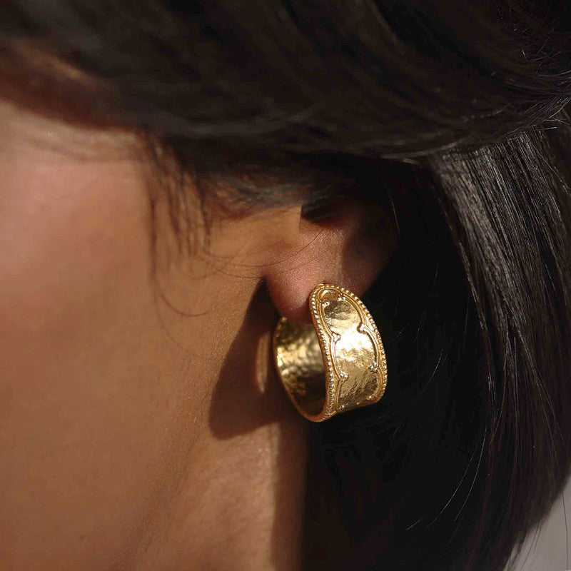 Hoop Earrings | 14K Gold Plated、mySite、camillekostekn