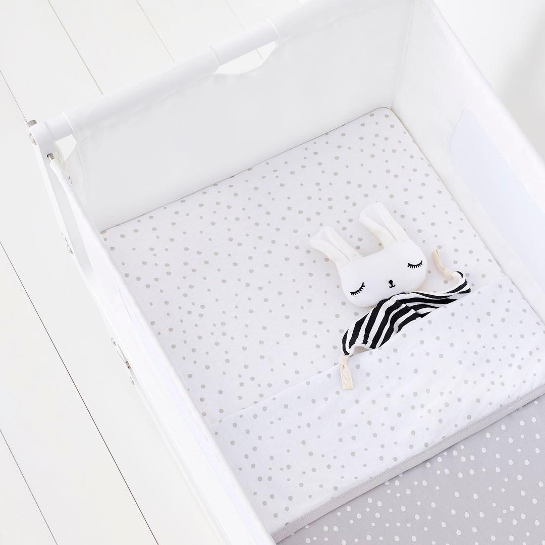  Snuz Crib Bedding Set - Grey Spots - 3 Pack、mySite、merchandisen