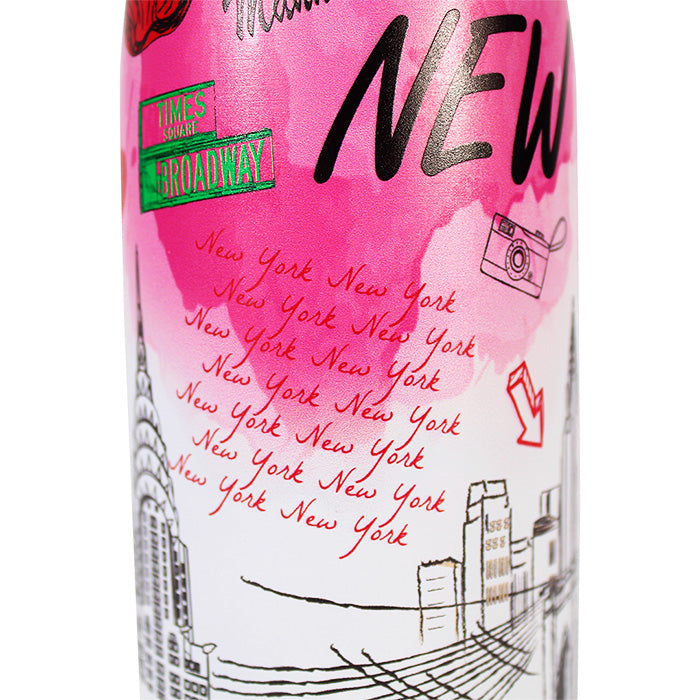 Water Color Custom Local Designed New York Stainless Steel Bottle、mySite、vikingsvslions