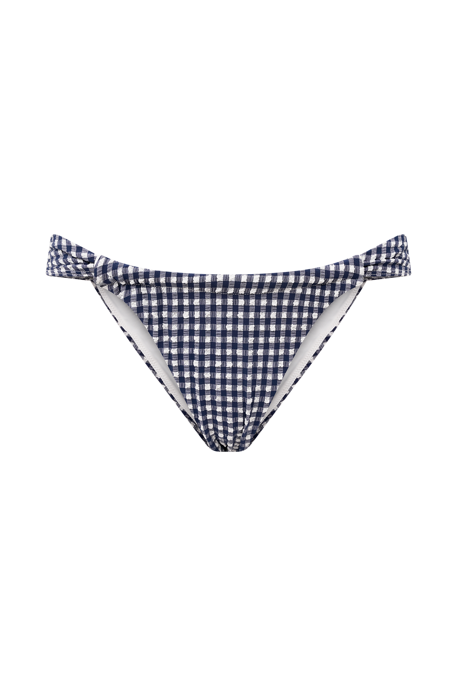 Persephone Gingham Bikini Bottoms - Navy、mySite、solidvoid