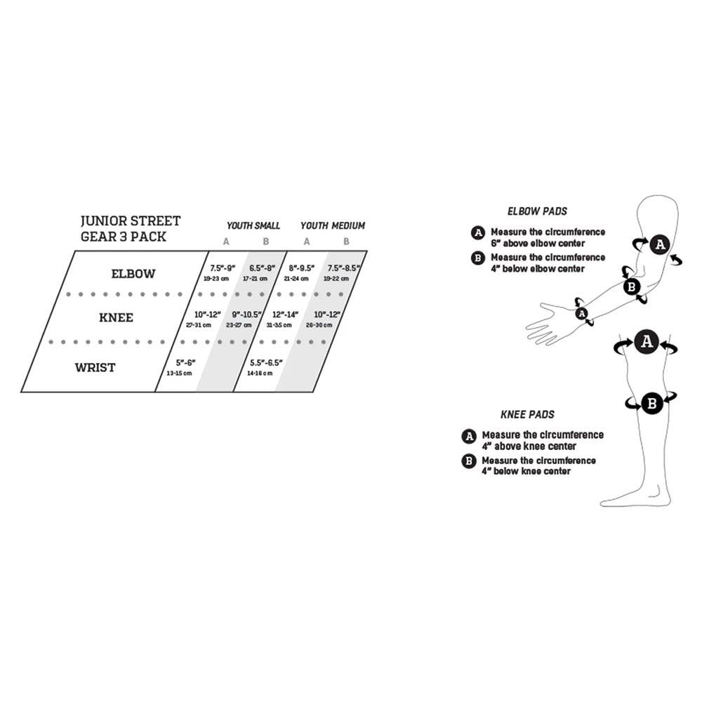  Pro-Tec Pads Street Adult 3-Pack Pad Set Open - Black、mySite、merchandisen