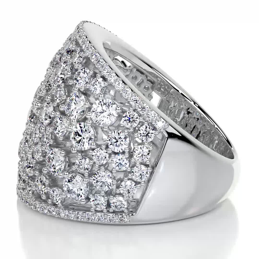 Simone Fashion Diamond Band (2.9 Carat) -18K White Gold (RTS)、mySite、hinf8tx79