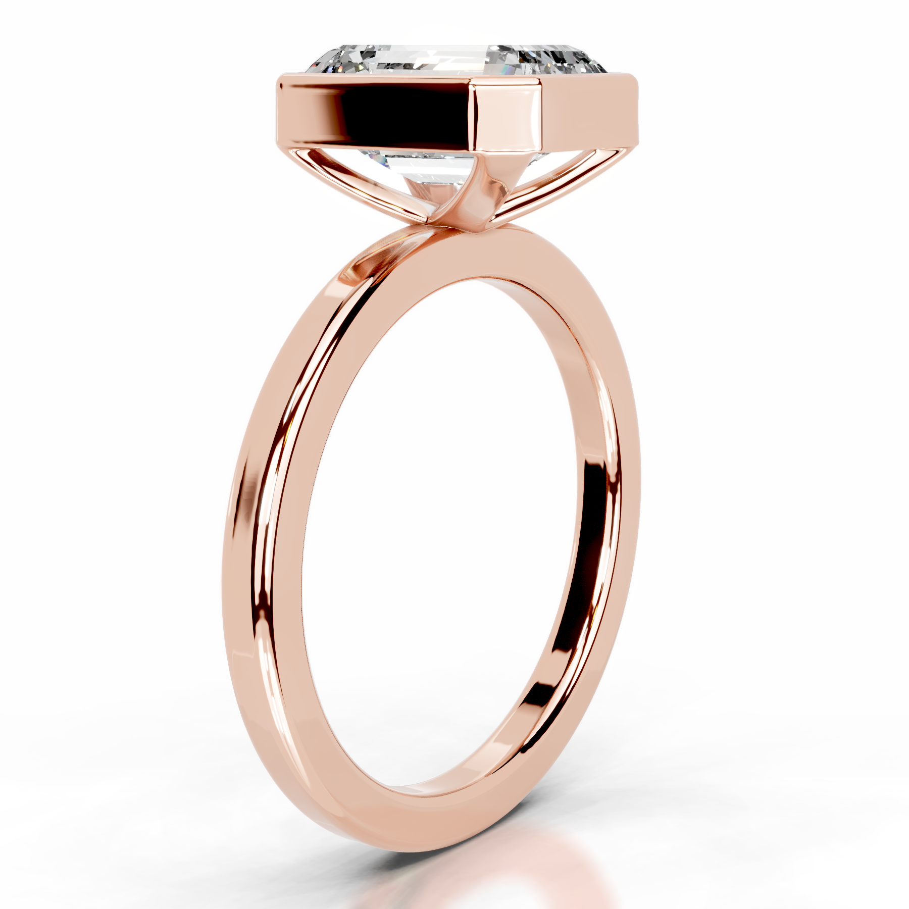 Dima Lab Grown Diamond Ring (2 Carat) -14K Rose Gold、mySite、hinf8tx79