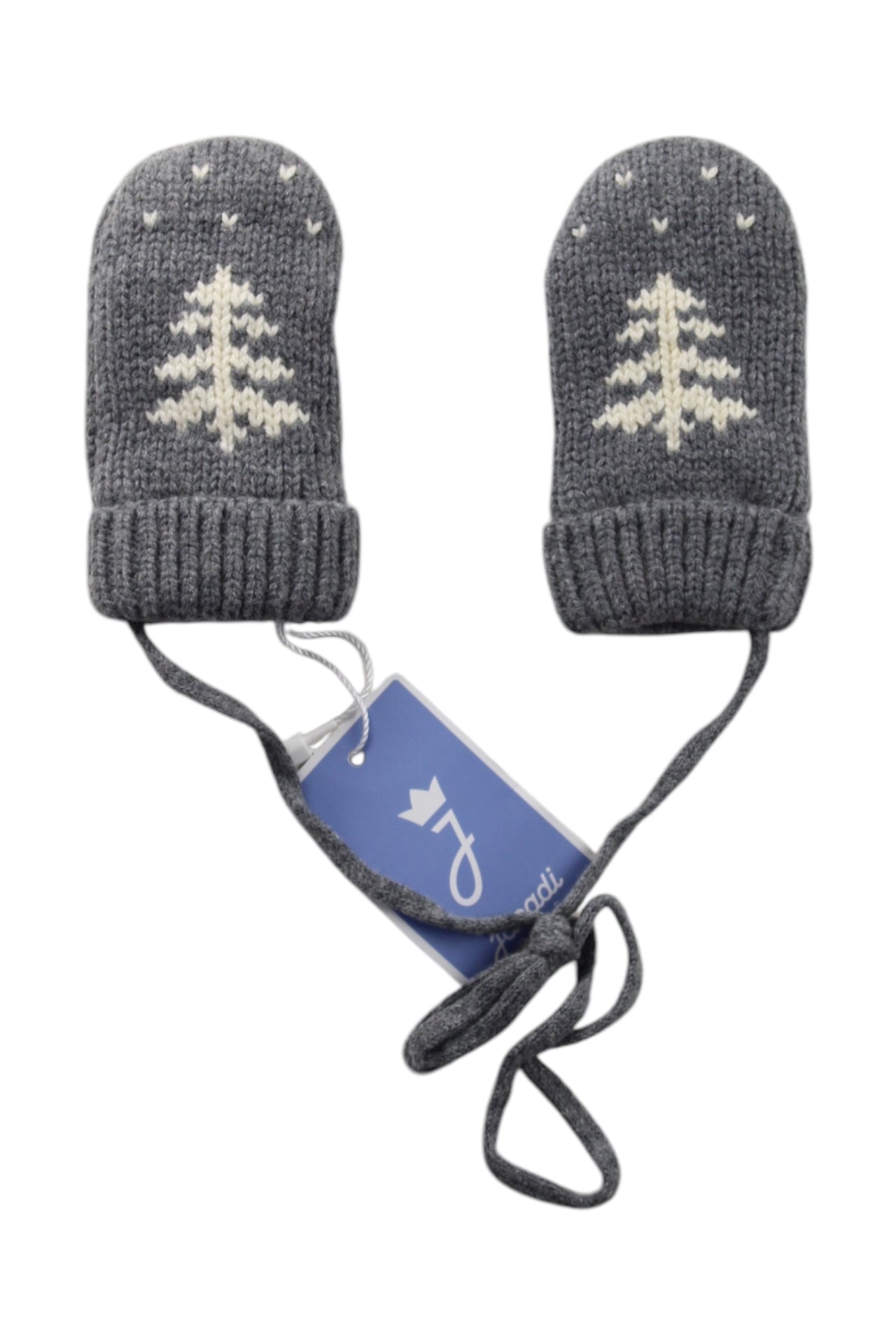 Jacadi Knit Mittens With String O/S、mySite、g9winljtr