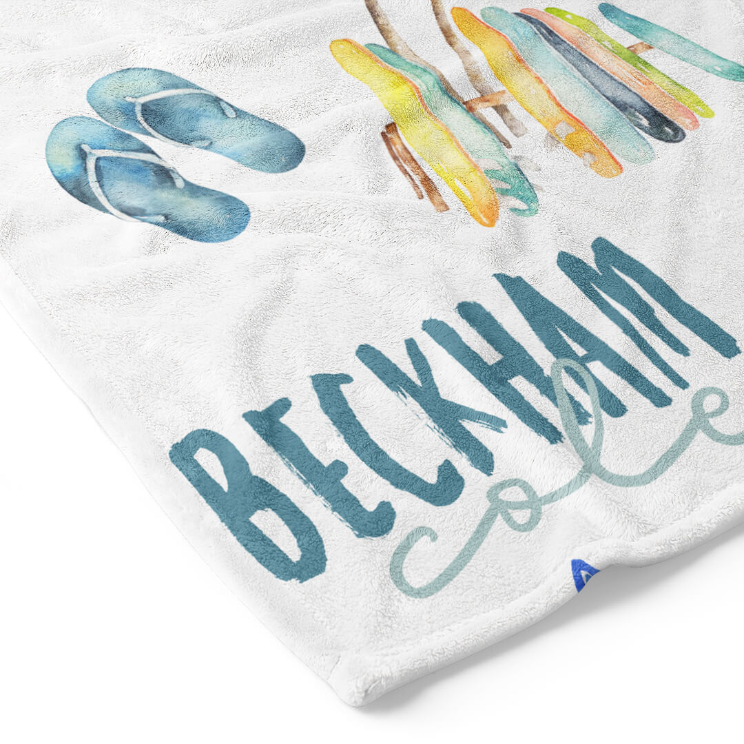  Surfs Up | Personalized Kids Blanket、mySite、layawaytickets