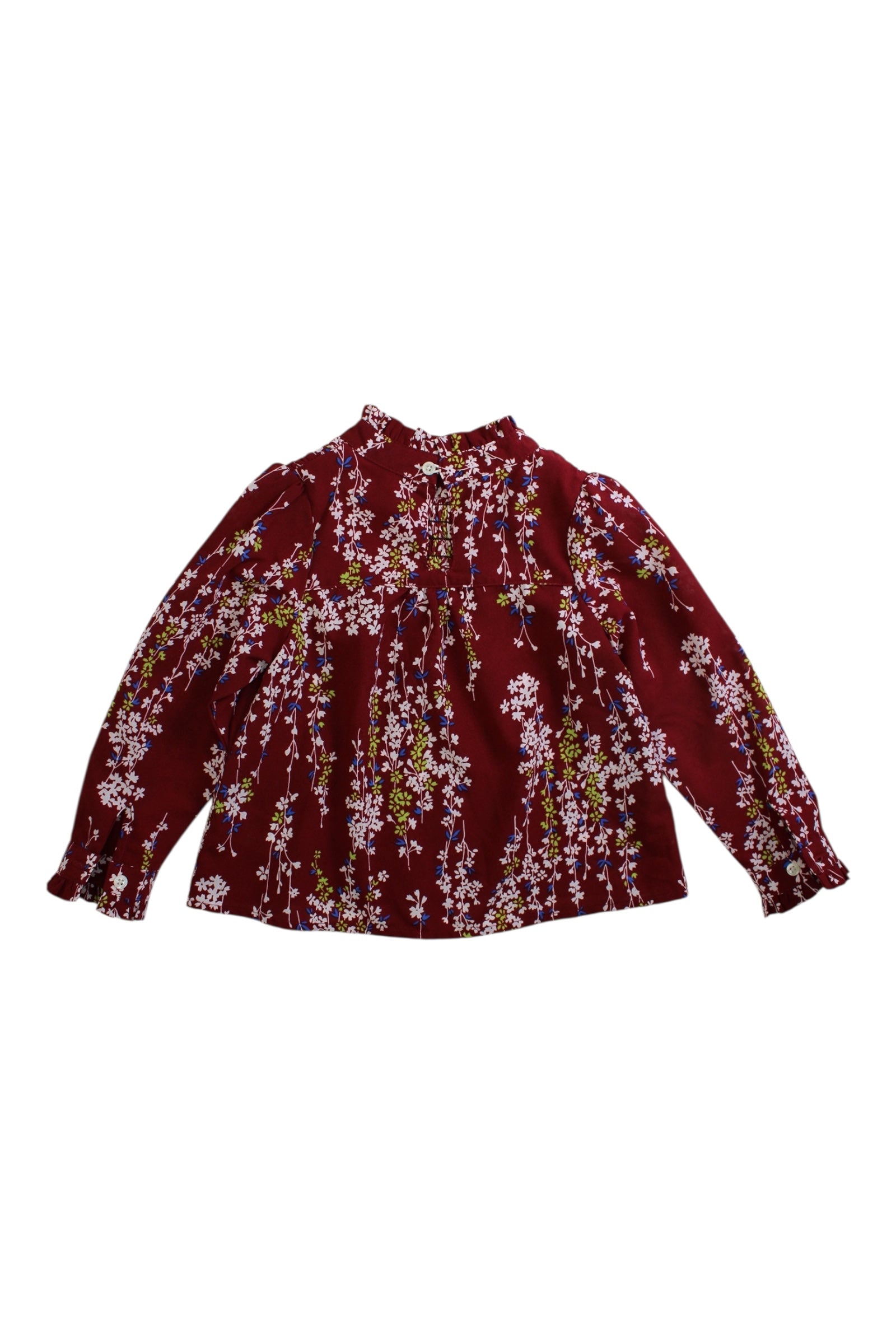 As Know As Ponpoko Floral Long Sleeve Top 3T、mySite、g9winljtr