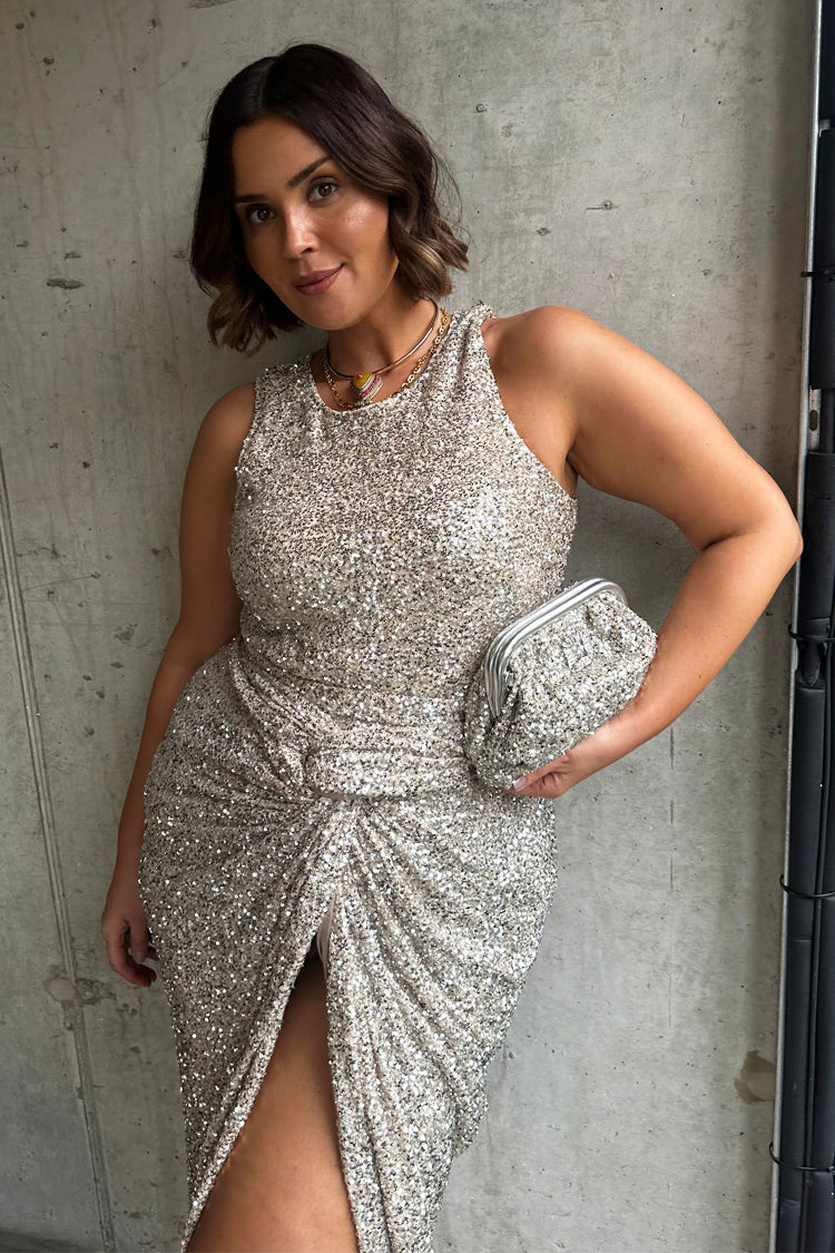 Silver Sequin Tank Top、mySite、solidvoid