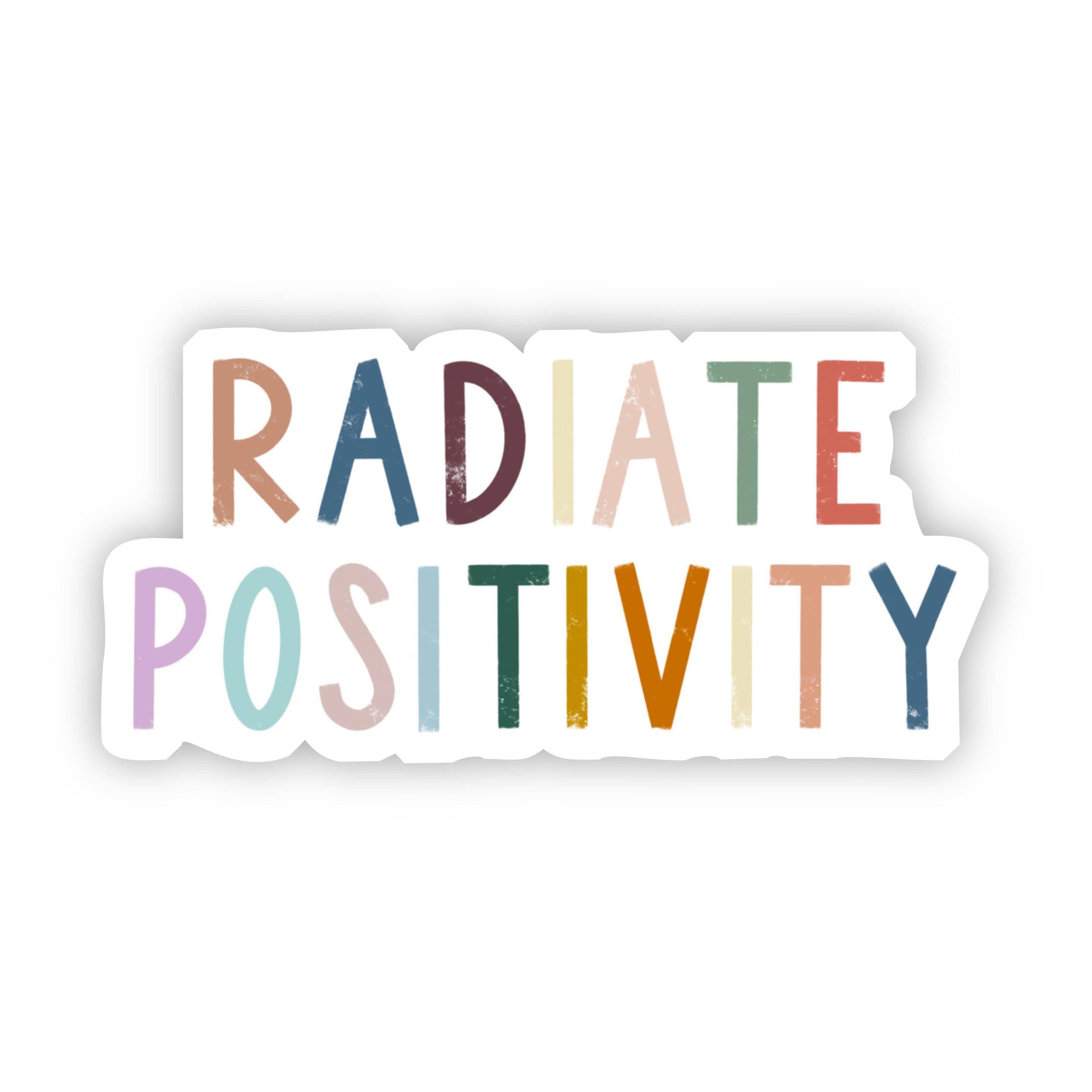  Radiate Positivity Multicolor Lettering Sticker、mySite、elrpsem3k