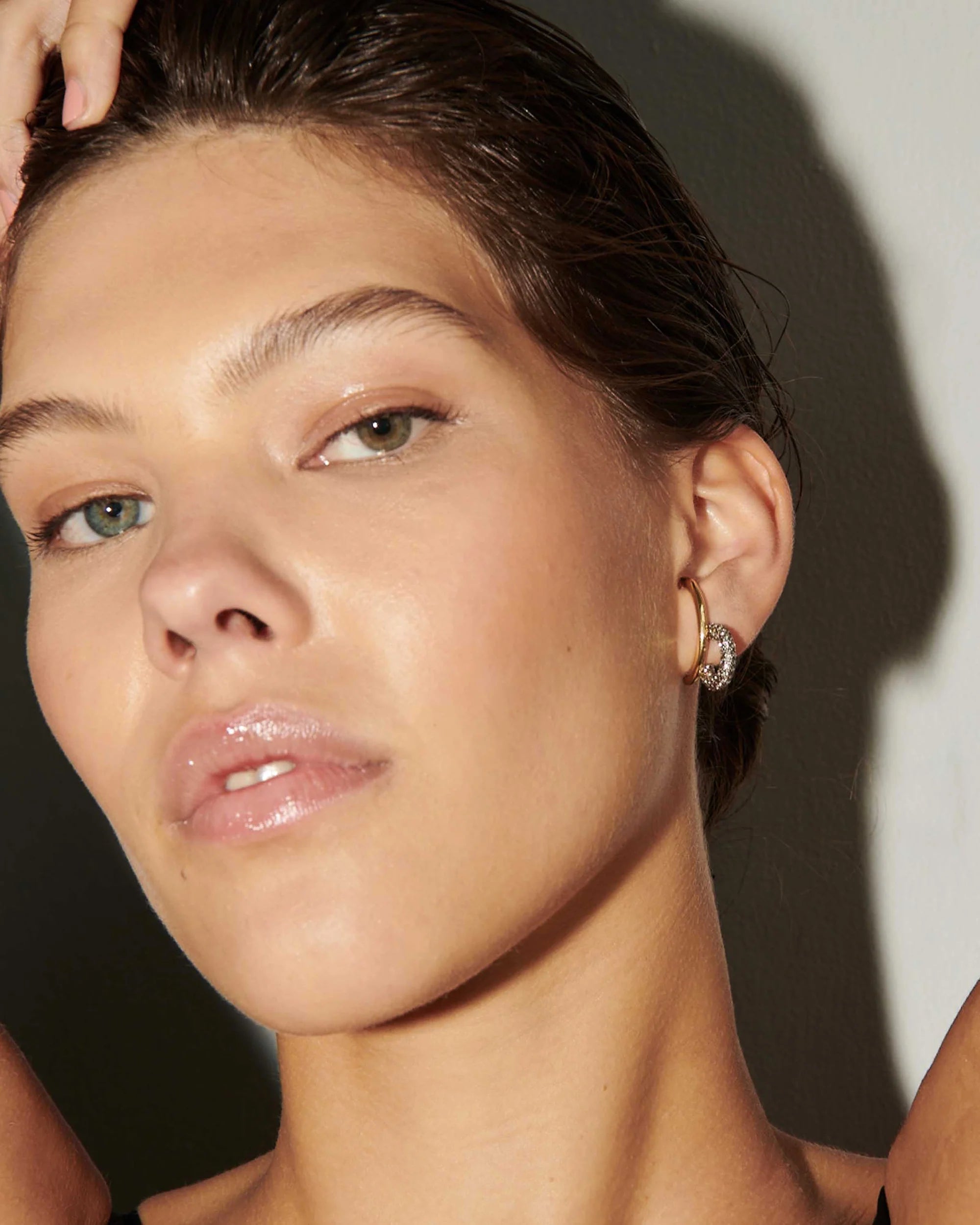 Demarson Marisa Pave Hoops, Available in 2 Sizes、mySite、noshort