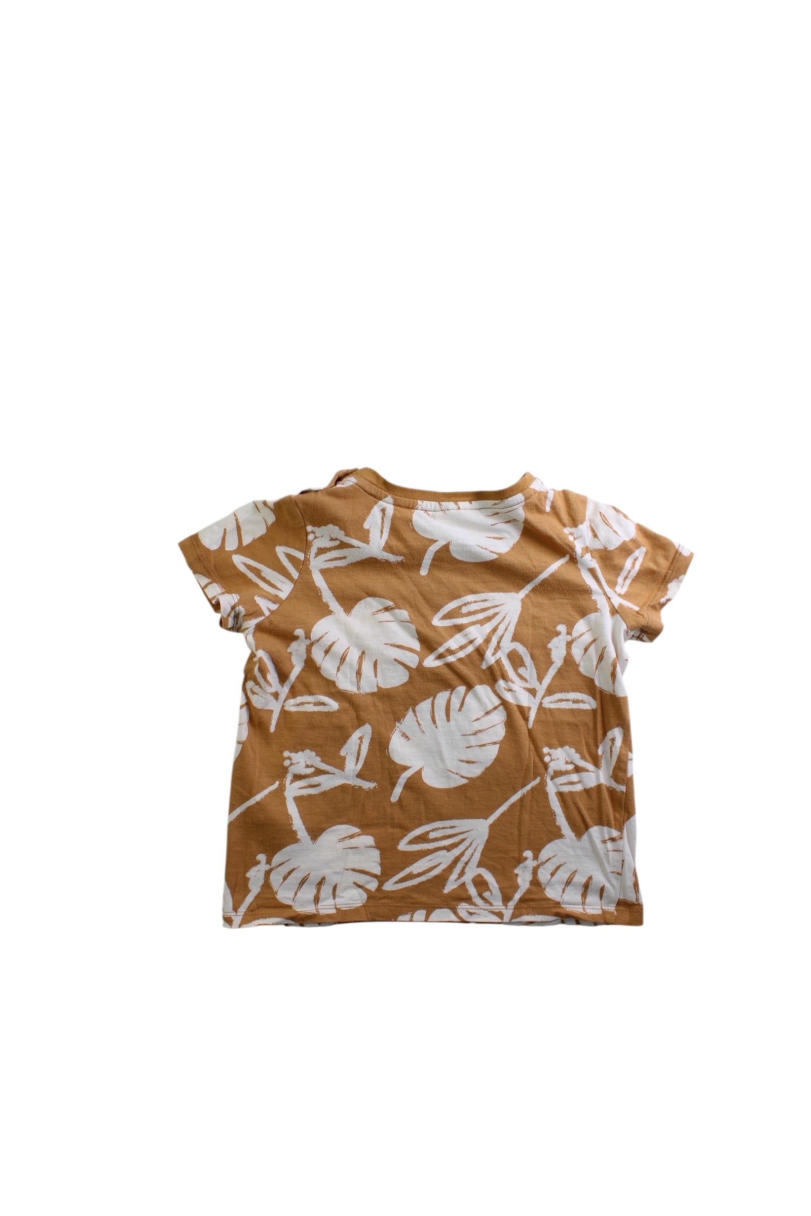Seed Short Sleeve Leaf Print Top 2T、mySite、g9winljtr