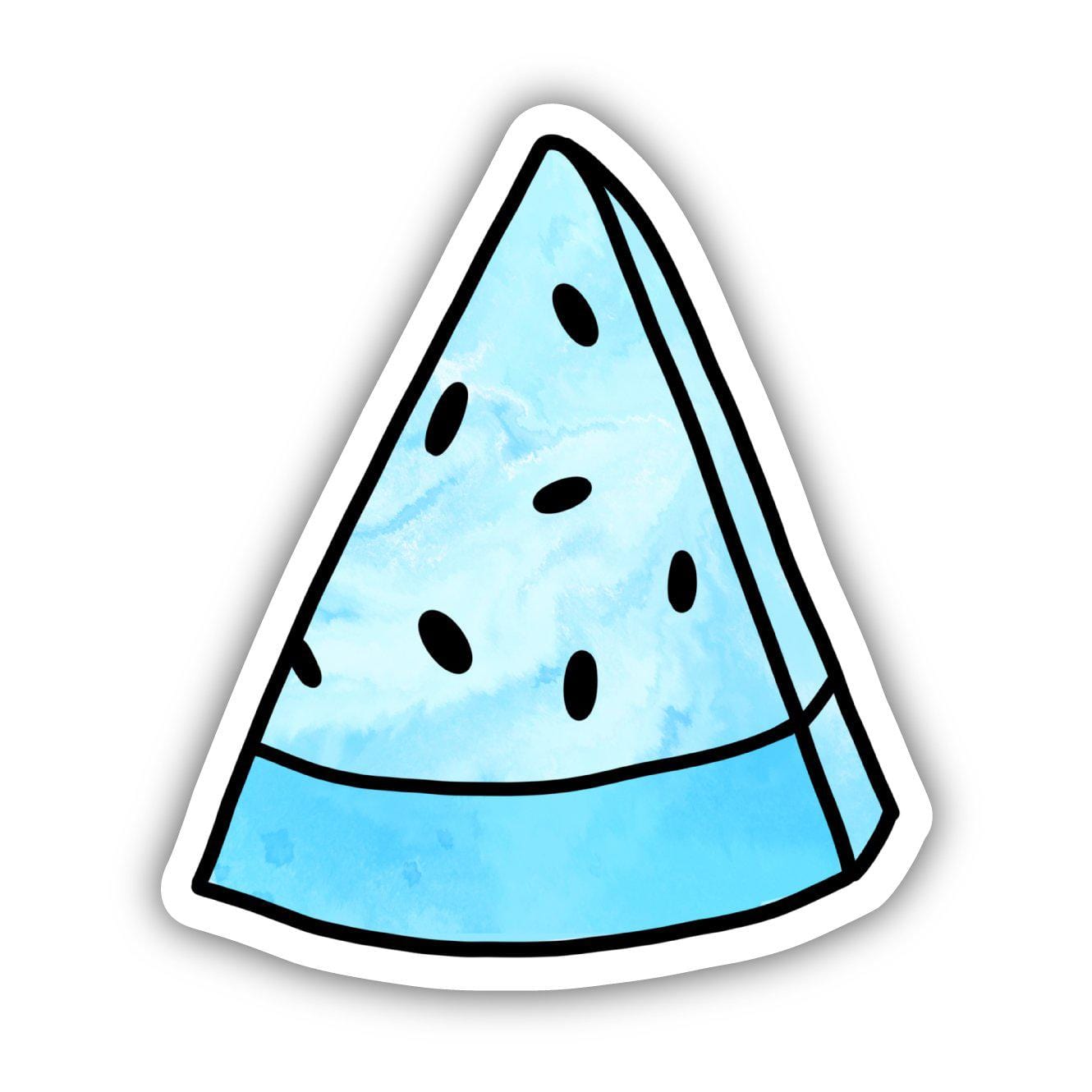  Blue Tie Dye Watermelon Aesthetic Sticker、mySite、elrpsem3k