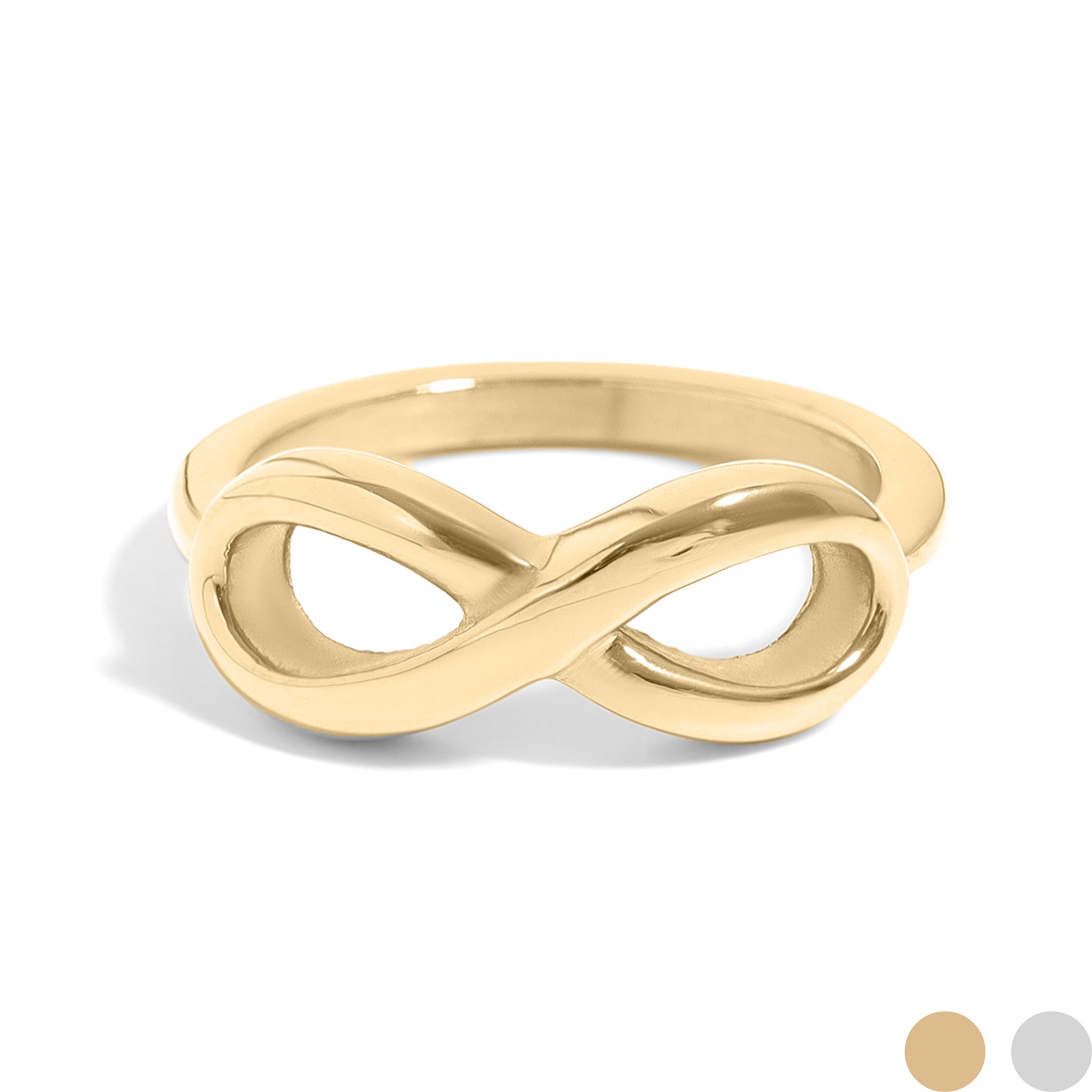 18K Gold PVD Stainless Steel Infinity Ring / SCR4083、mySite、dreamappss