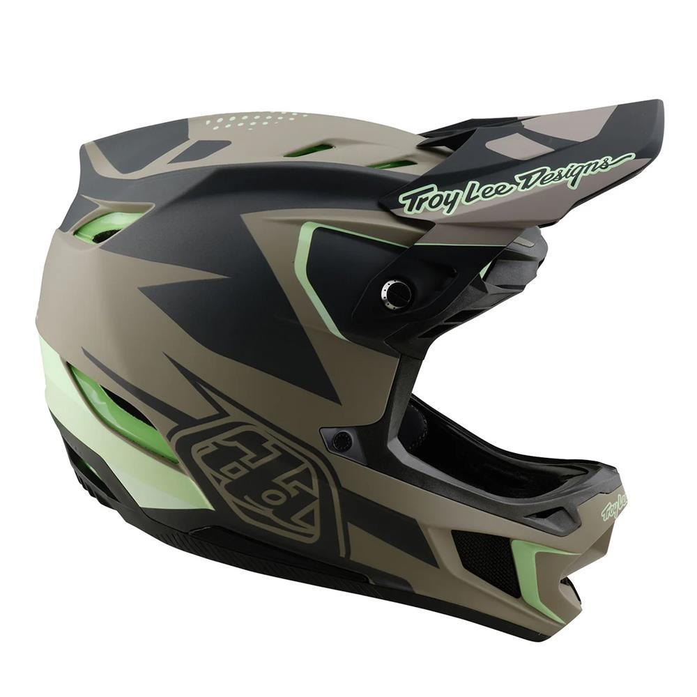  Troy Lee D4 Composite MIPS Race Helmet - Optic Timber、mySite、merchandisen