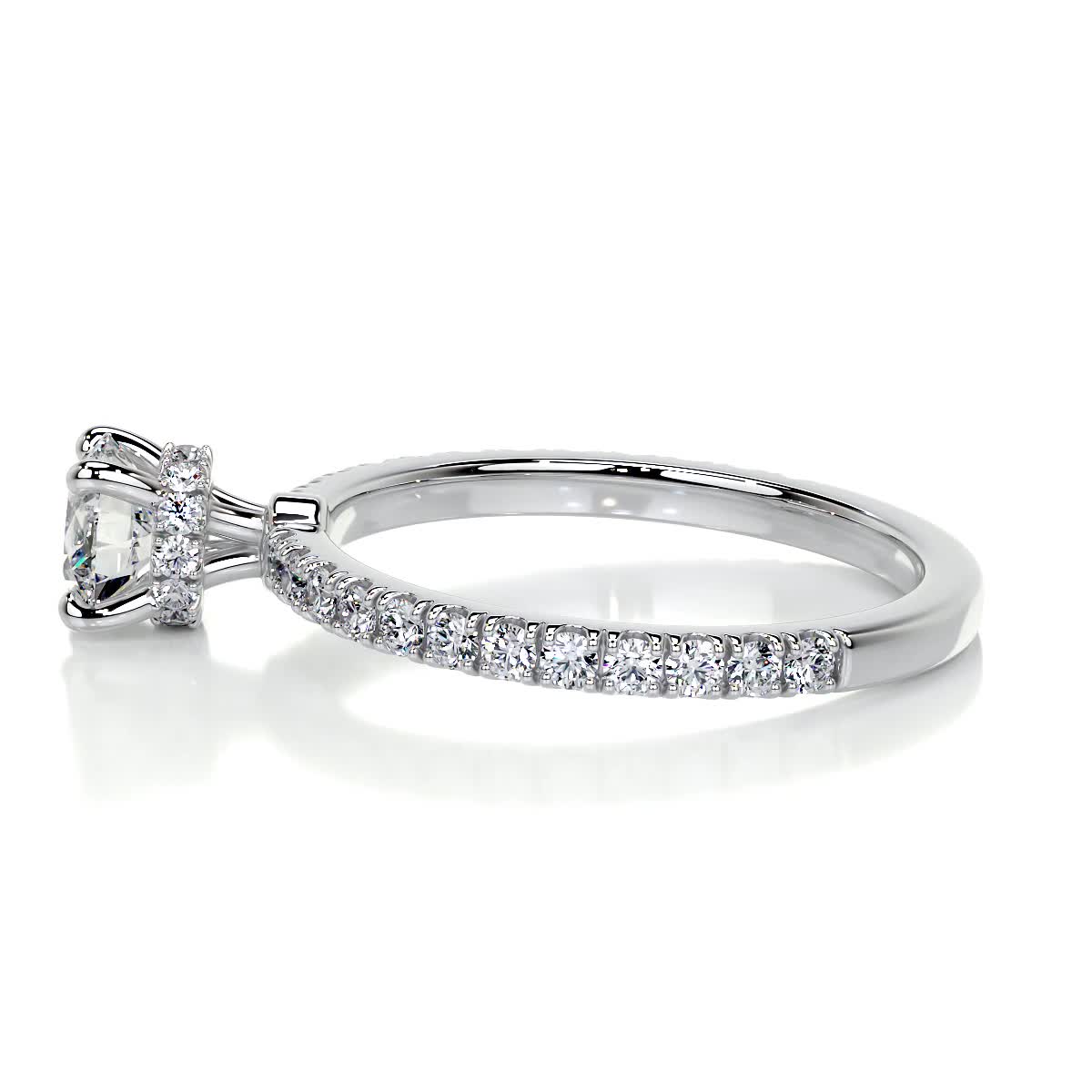 Vivienne Diamond Engagement Ring - 18K White Gold、mySite、hinf8tx79