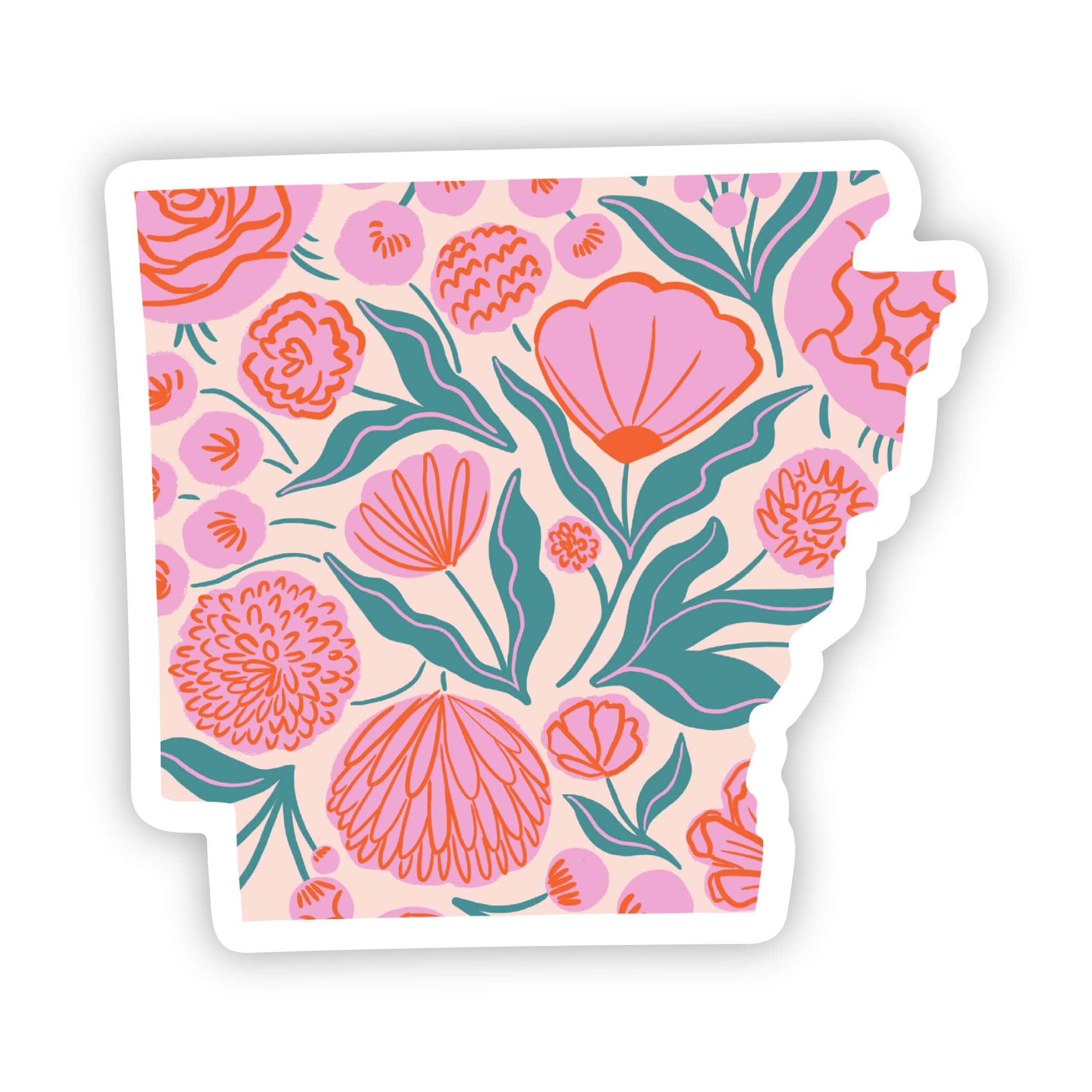  Arkansas Sticker - Elegant Floral、mySite、ghnorth