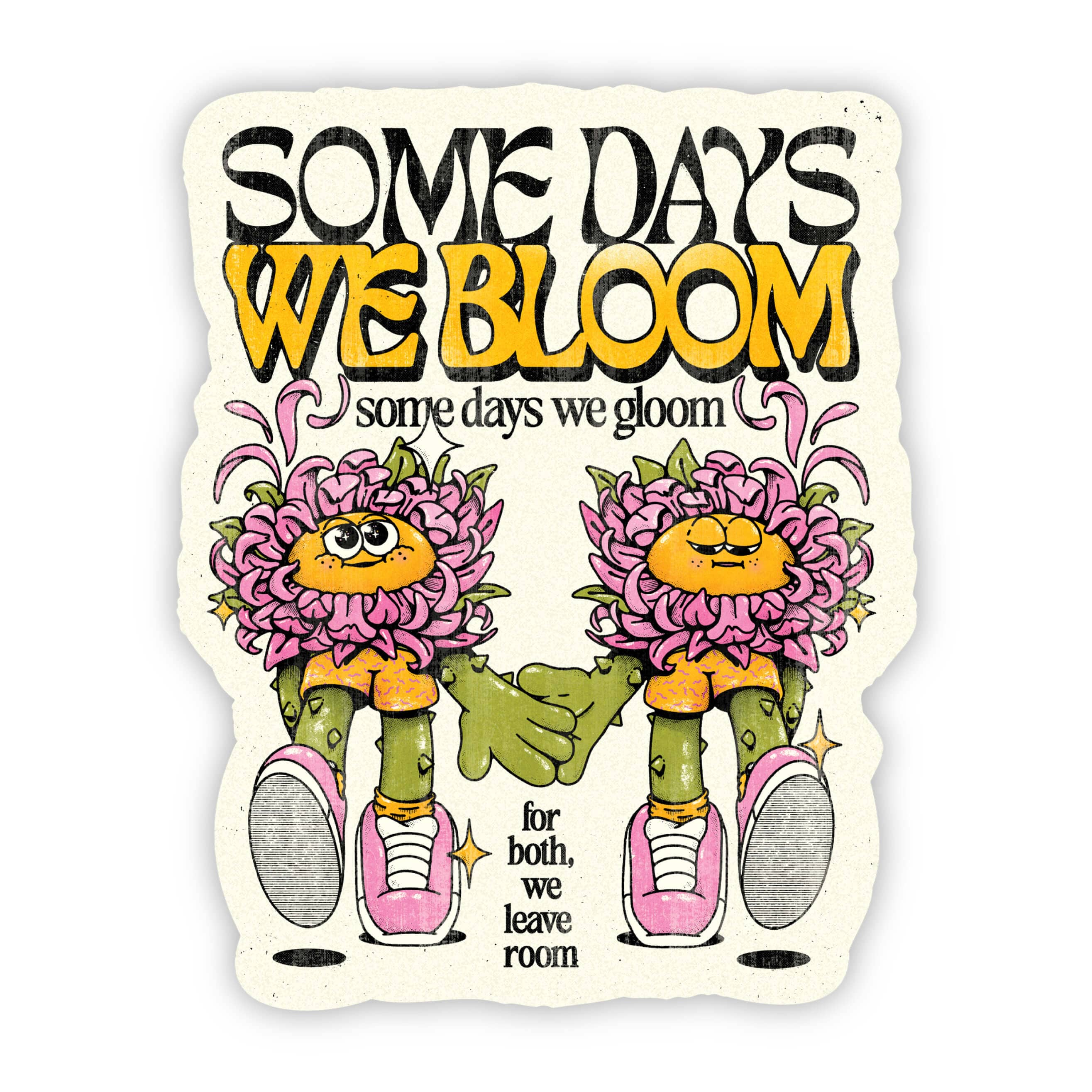  Some Days We Bloom Flower Sticker、mySite、ghnorth