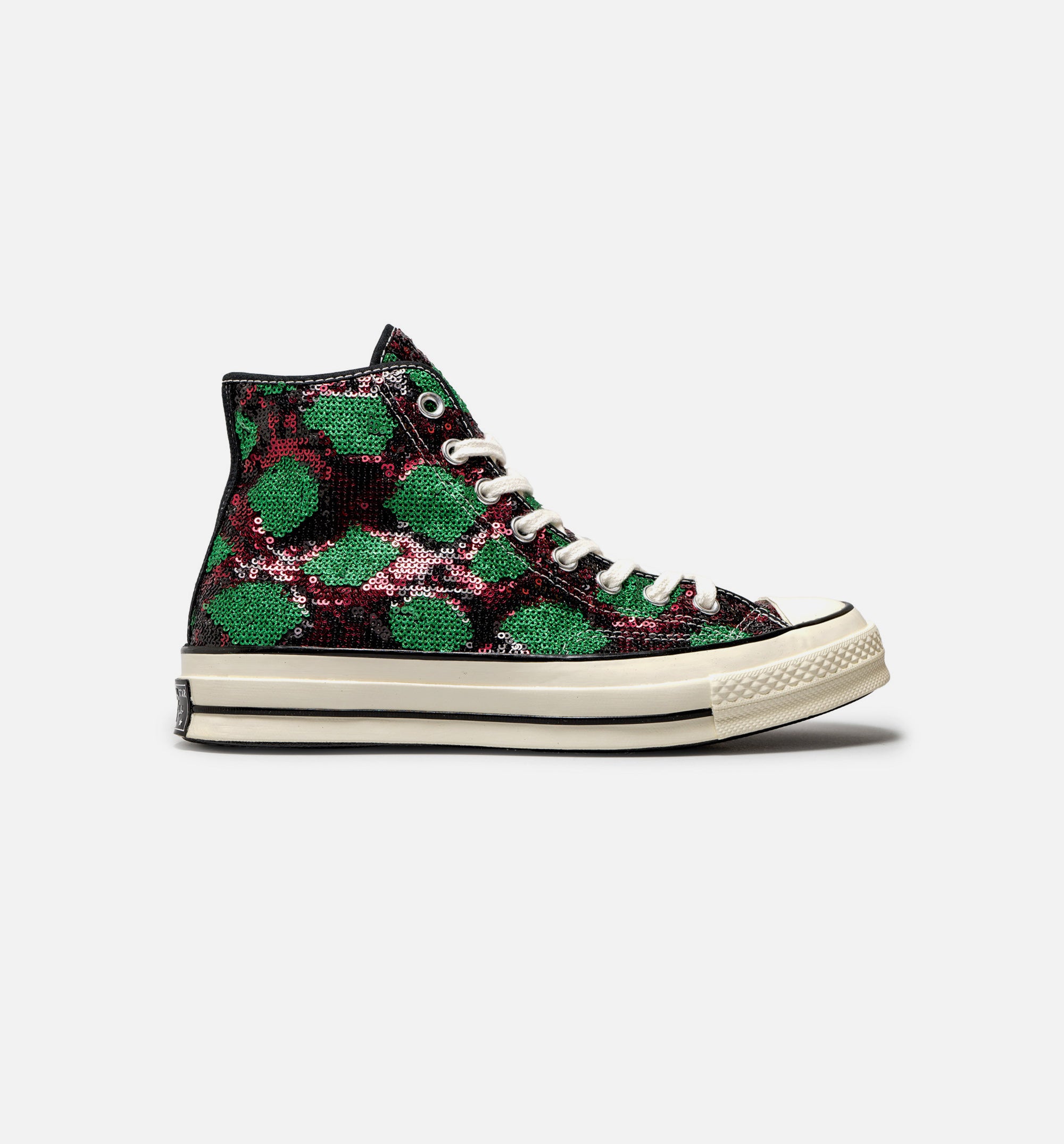 Chuck Taylor All Star Sequin High Top Mens Lifestyle Shoe - Red/Green、mySite、dreamappss