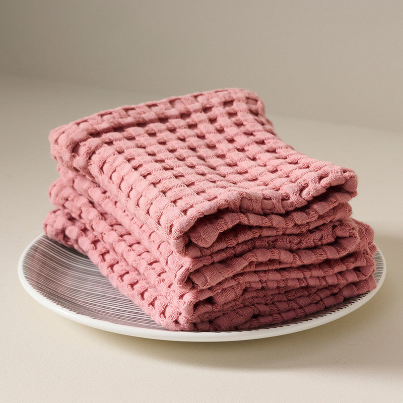Cotton Face Towel | Waffle | Dusty Pink、mySite、camillekostekn