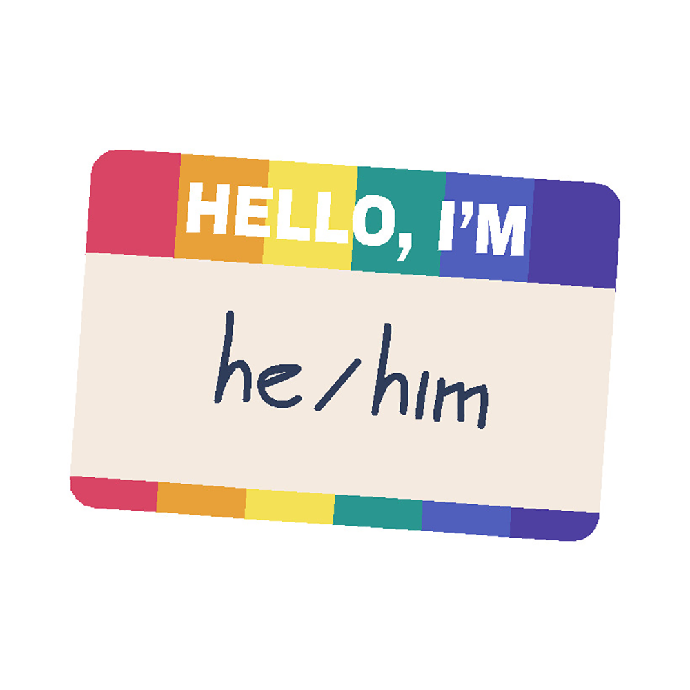  He/Him Vinyl Sticker Decal、mySite、ghnorth