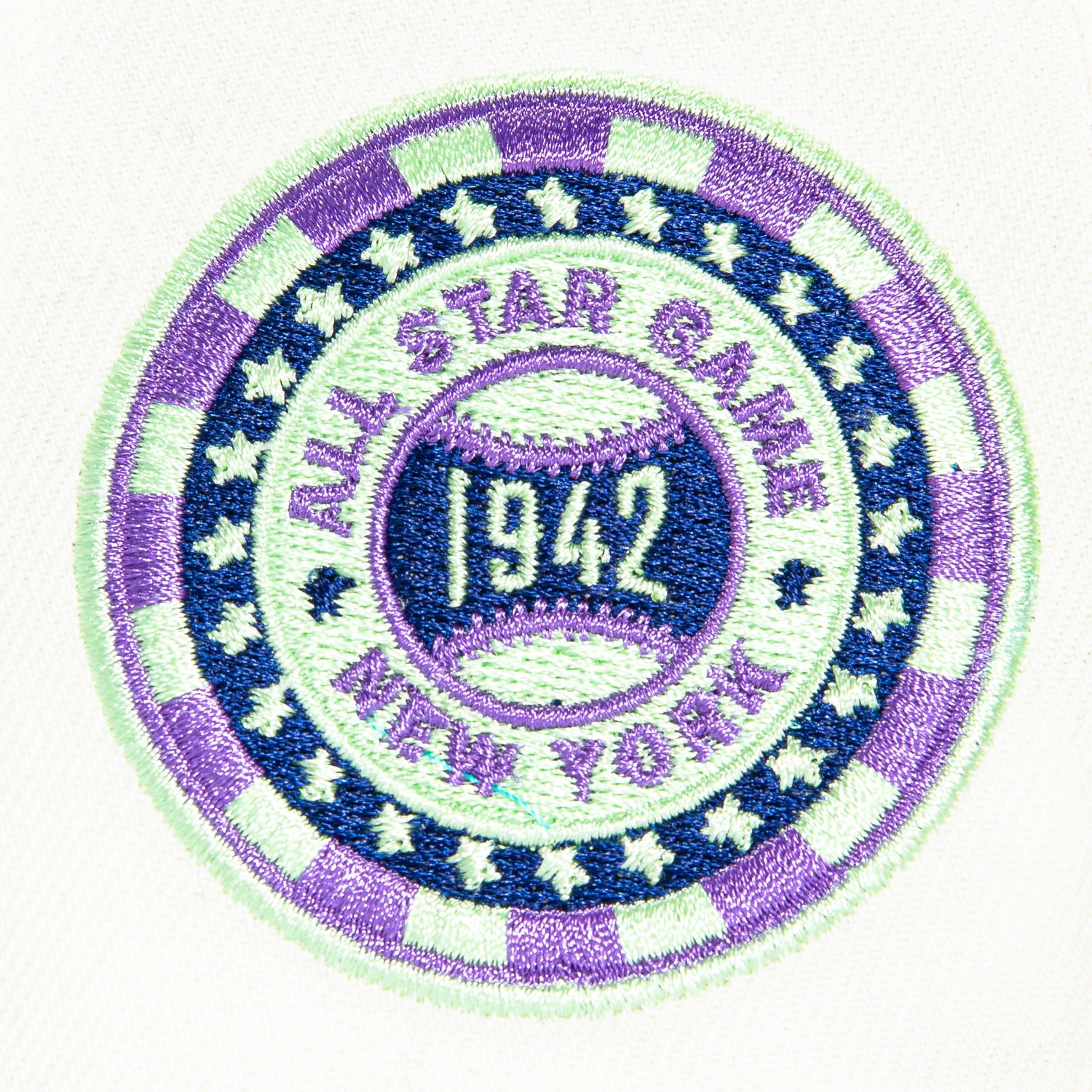 New Era 59Fifty Salt Water Taffy Brooklyn Dodgers 1942 All Star Game Patch Hat - White, Brown、mySite、vikingsvslions