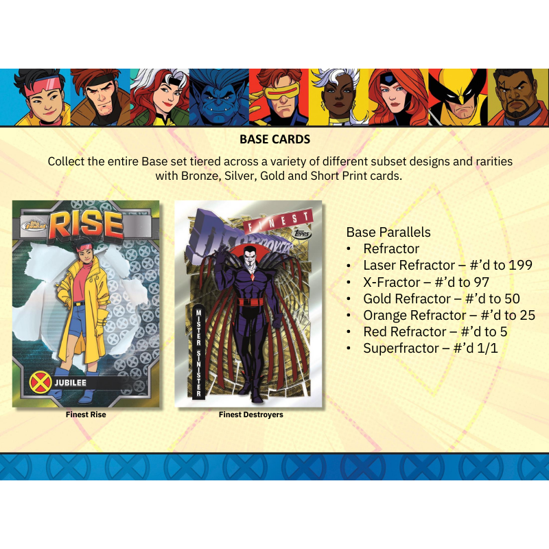2025 Topps Finest X-Men 97 Hobby 8 Box Case、mySite、waistdrama