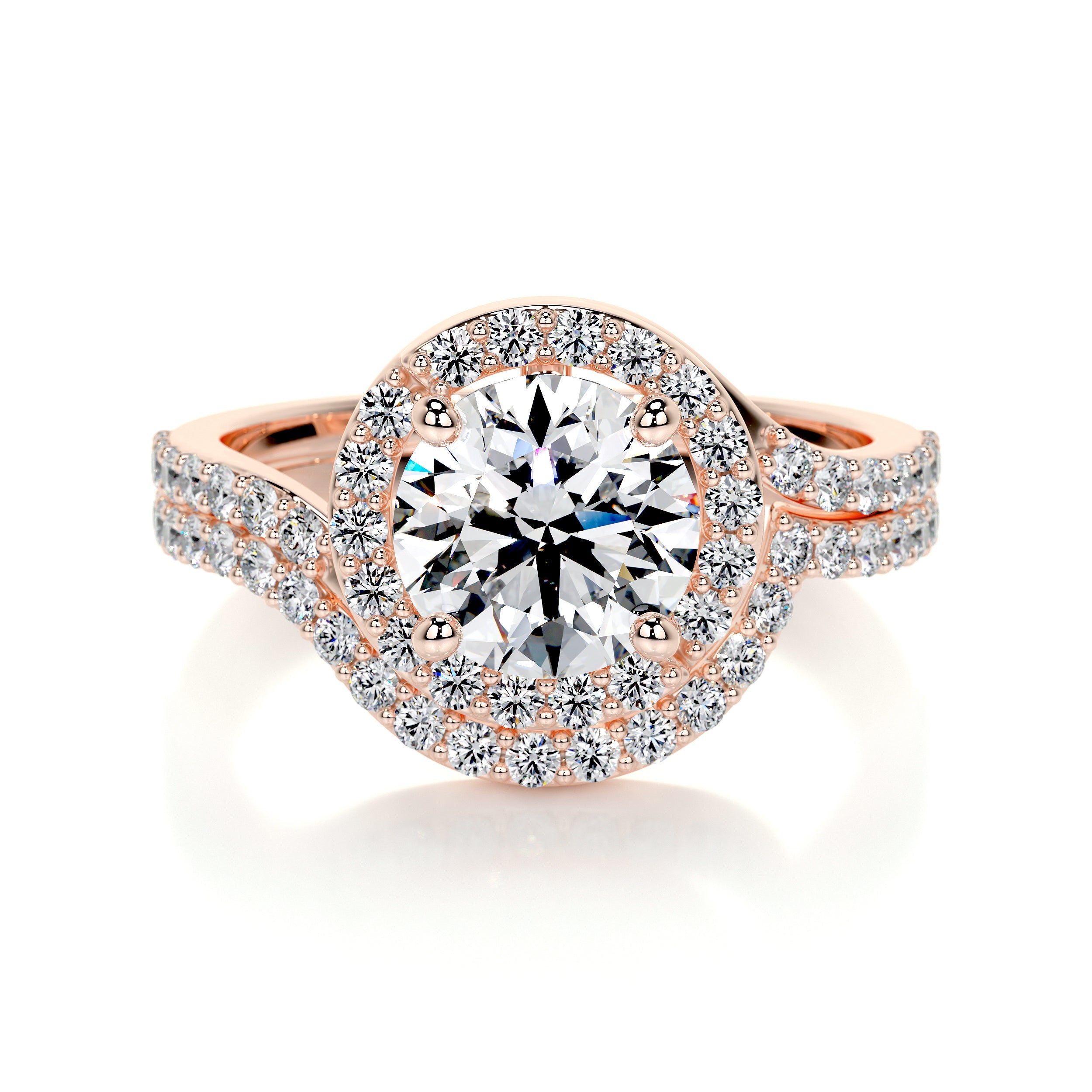 Stella Lab Grown Diamond Bridal Set -14K Rose Gold、mySite、hinf8tx79