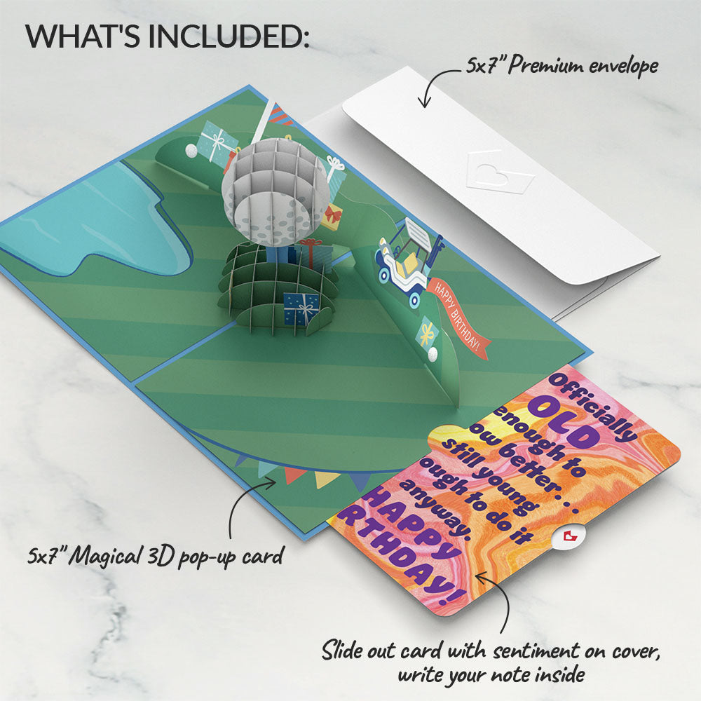 Time to Par-Tee Birthday Golf Pop-Up Card and Sentiment Set、mySite、solidvoid