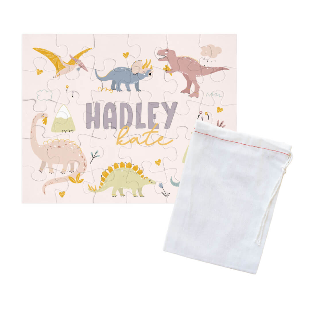  Kids Personalized 30 Piece Puzzle | Pastel Dino、mySite、layawaytickets