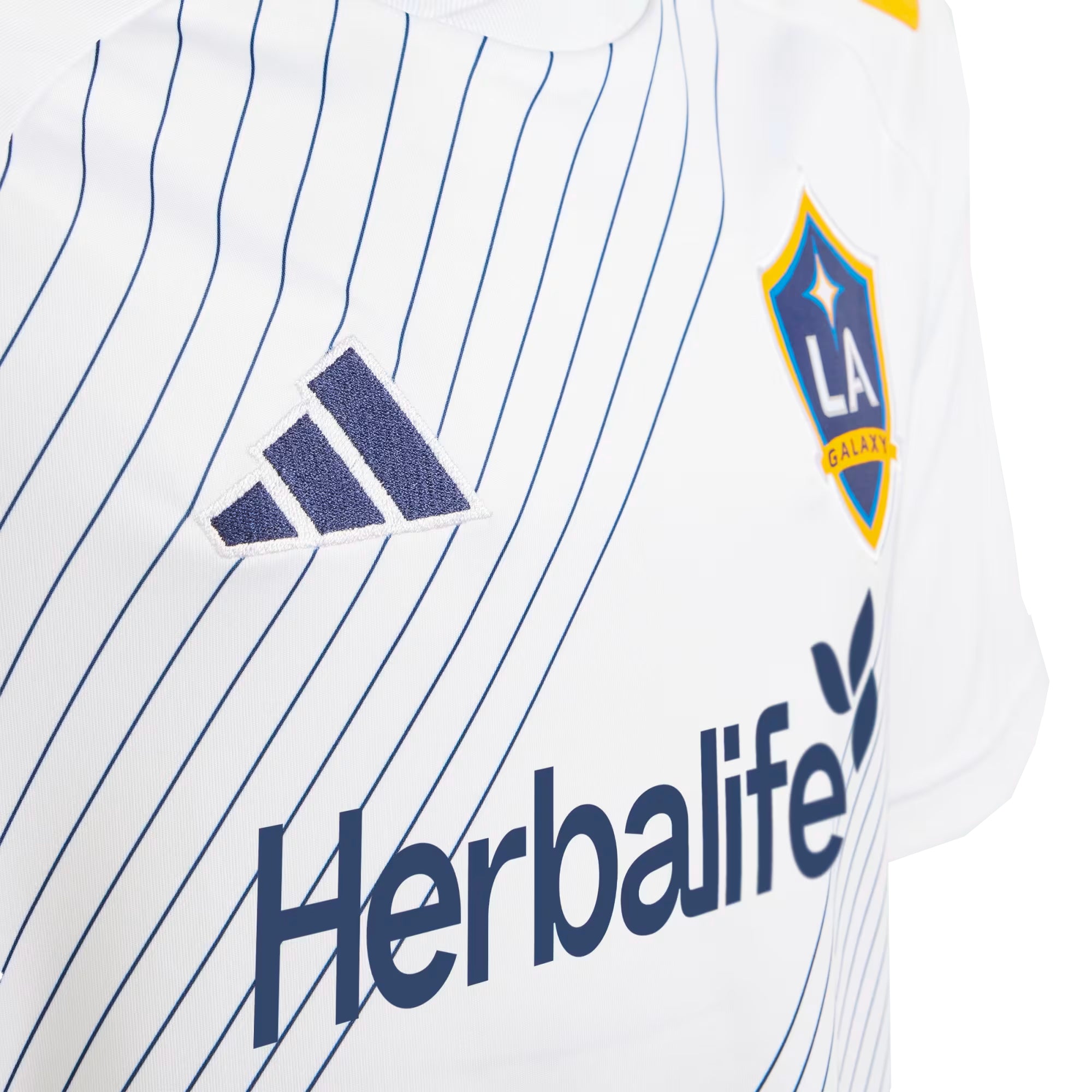 adidas Kids LA Galaxy 2024/25 Home Jersey White/Blue、mySite、bottomscart