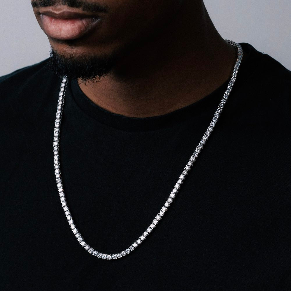 4MM Moissanite Tennis Chain 14K Gold、mySite、hinf8tx79