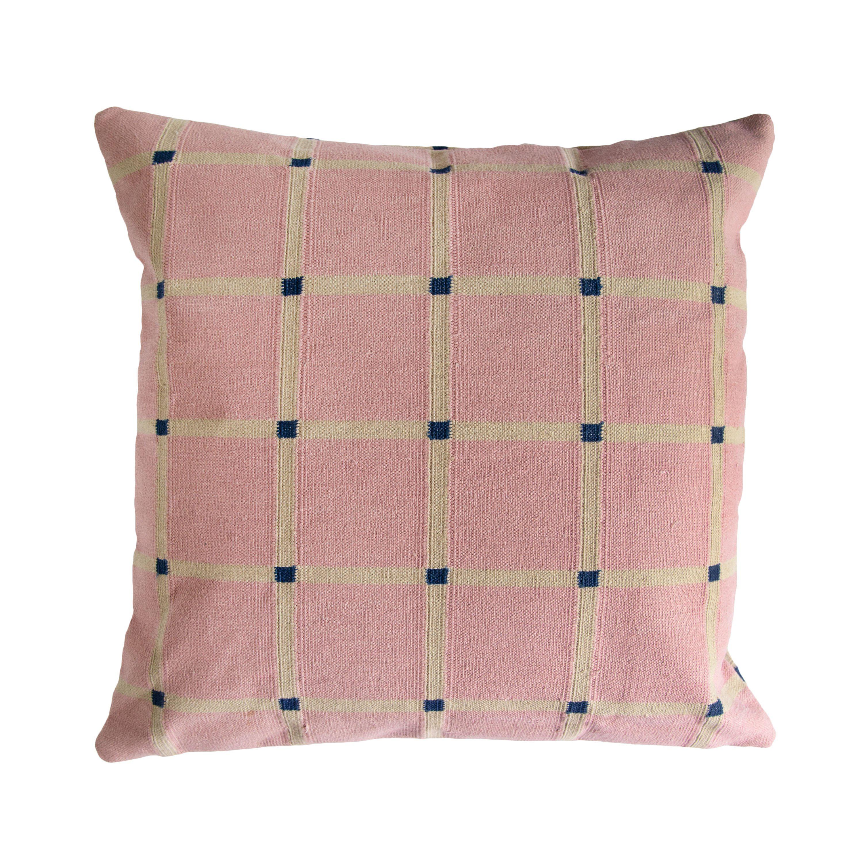 Grid Pillow Reversible Navy and Pink、mySite、gigharbornorthrealestate