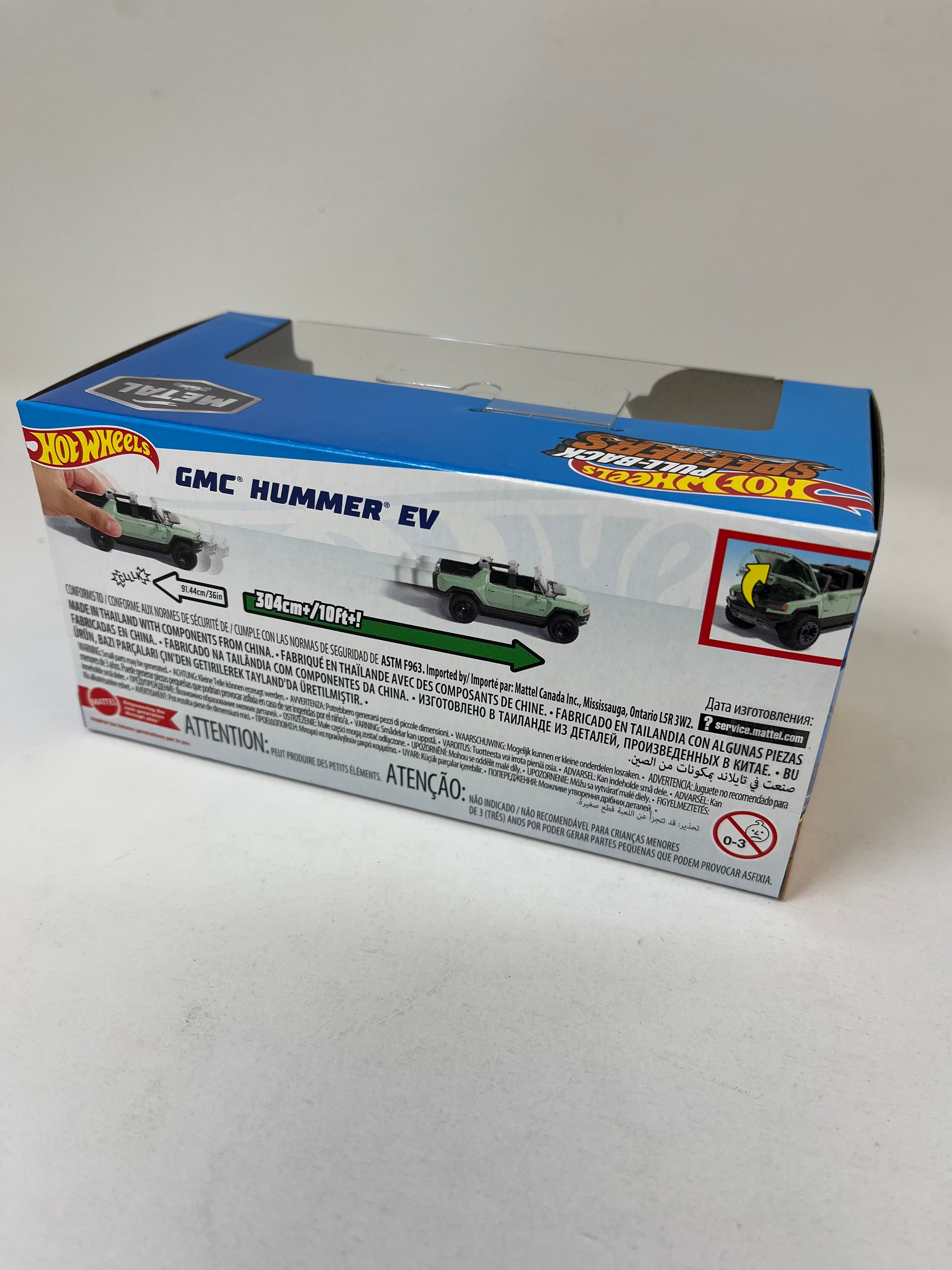 GMC Hummer EV * GREEN * 2024 Hot Wheels Pull-Back Speeders 1:43 scale、mySite、hgirdovlk