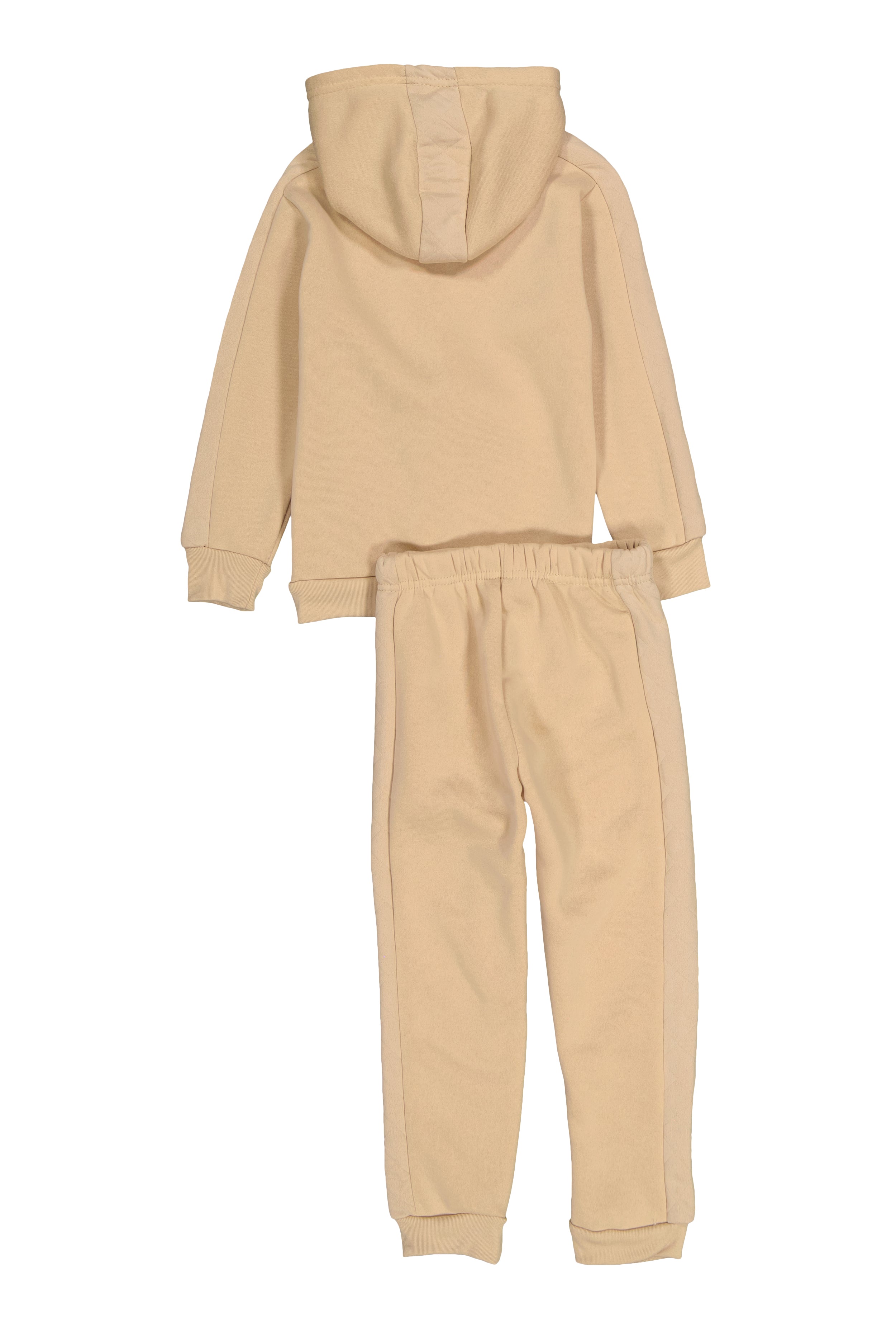 Little Boys Quilted Detail Hooded Sweatshirt and Joggers、mySite、camillekostekn