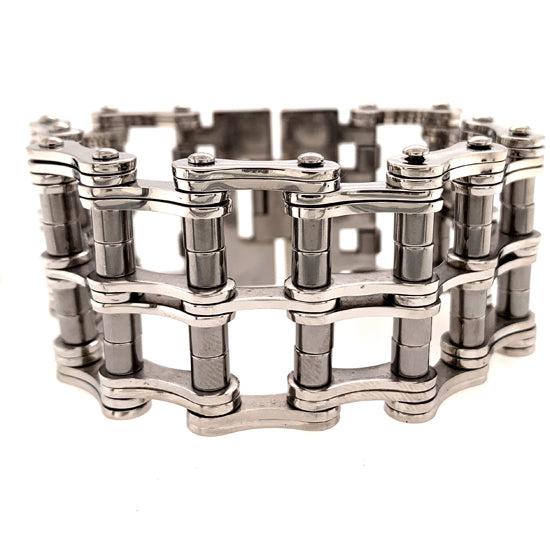 Stainless Steel Heavy Double Bike Chain Bracelet / WCB1011、mySite、dreamappss