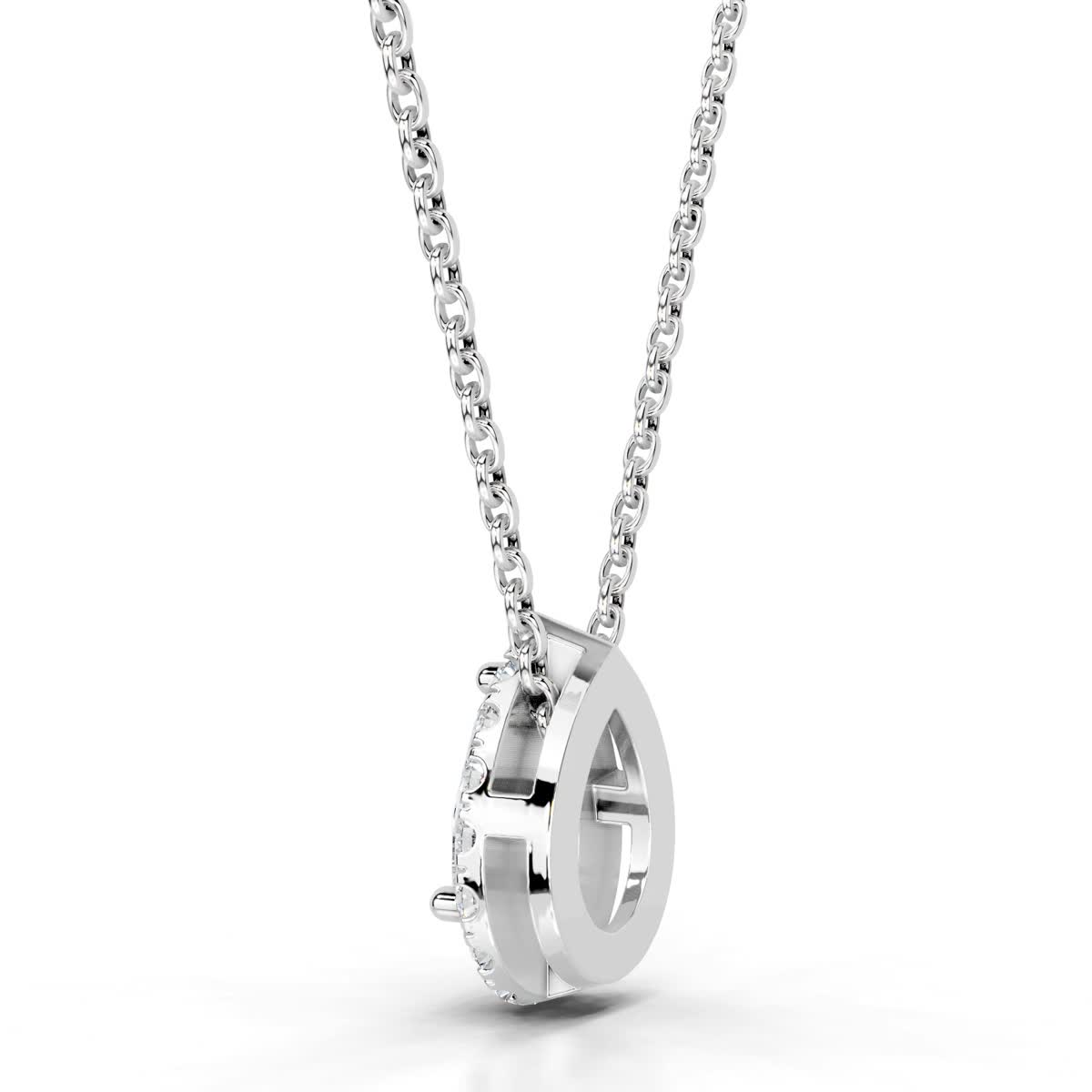 Chantal Lab Grown Diamond Pendant (1.2 Carat) -14K White Gold、mySite、hinf8tx79