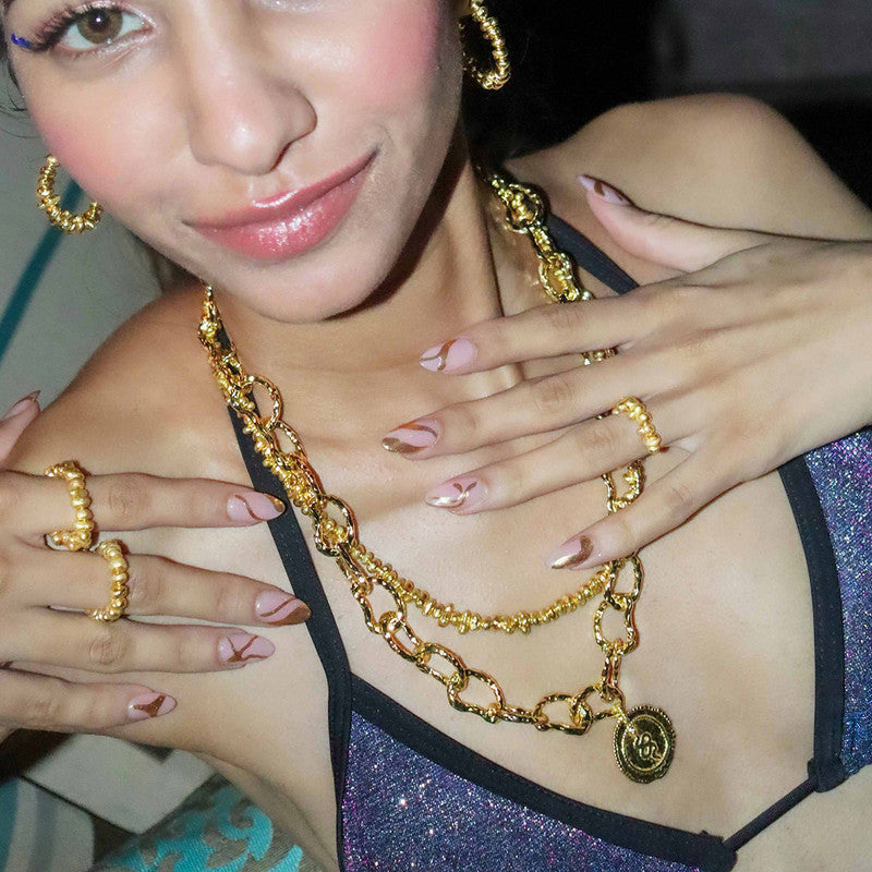 Snake Charm Necklace | 14K Gold Plated、mySite、camillekostekn