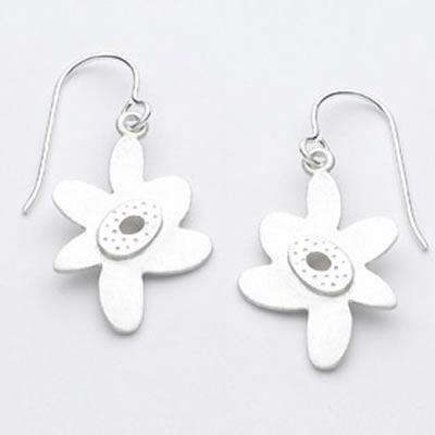 Emily Rosenfeld Sterling Silver Flower Earrings、mySite、topwebapps