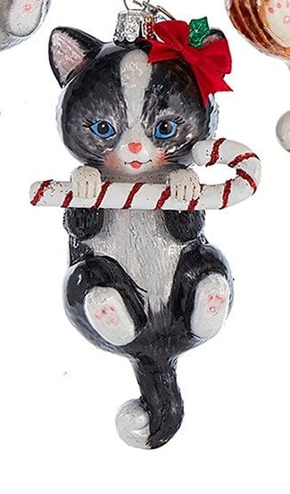 Cats with Candy Canes Noble Gems Ornaments、mySite、g9winljtr
