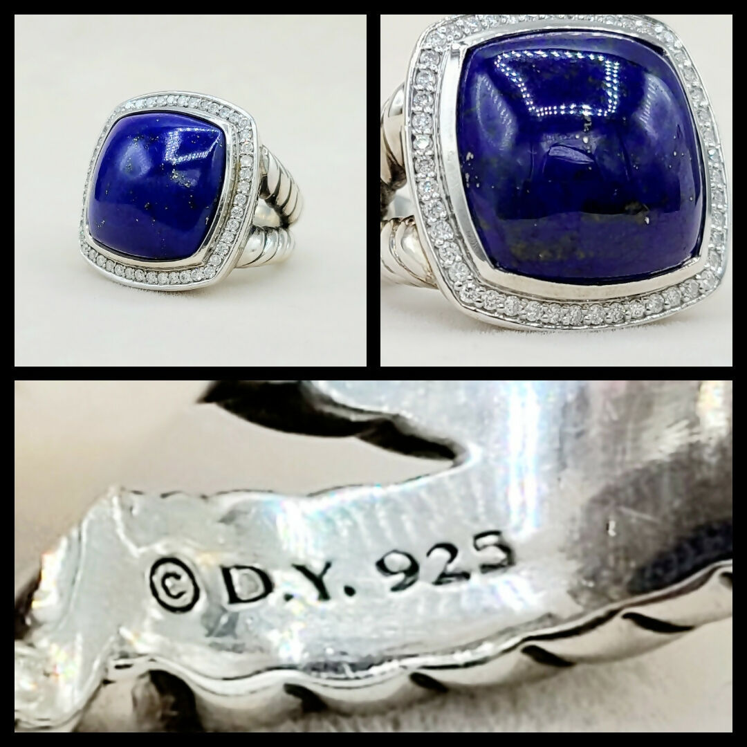 David Yurman Albion Ring 17mm Lapis Lazuli & Diamonds、mySite、hinf8tx79