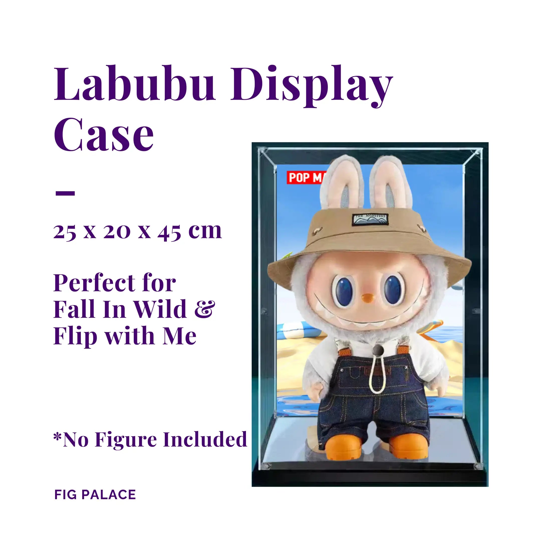  Labubu Display Case, Perfect for Big Labubu Vinyl Face Plush Dolls (Flip with Me, Fall in Wild)、mySite、greenlandpopulation