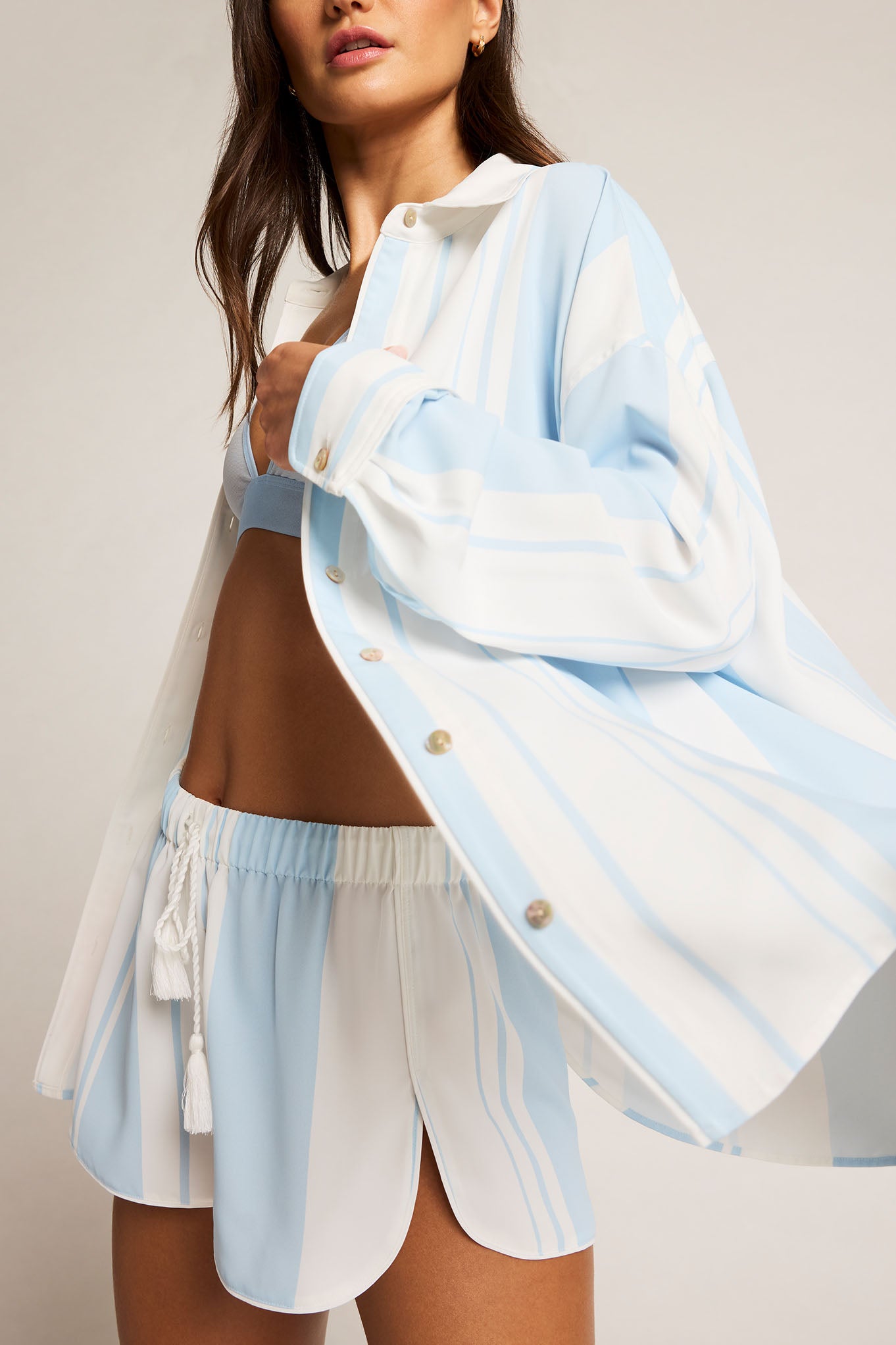 Supreme Shirt in Cloud Stripe、mySite、bengalsvssteelers