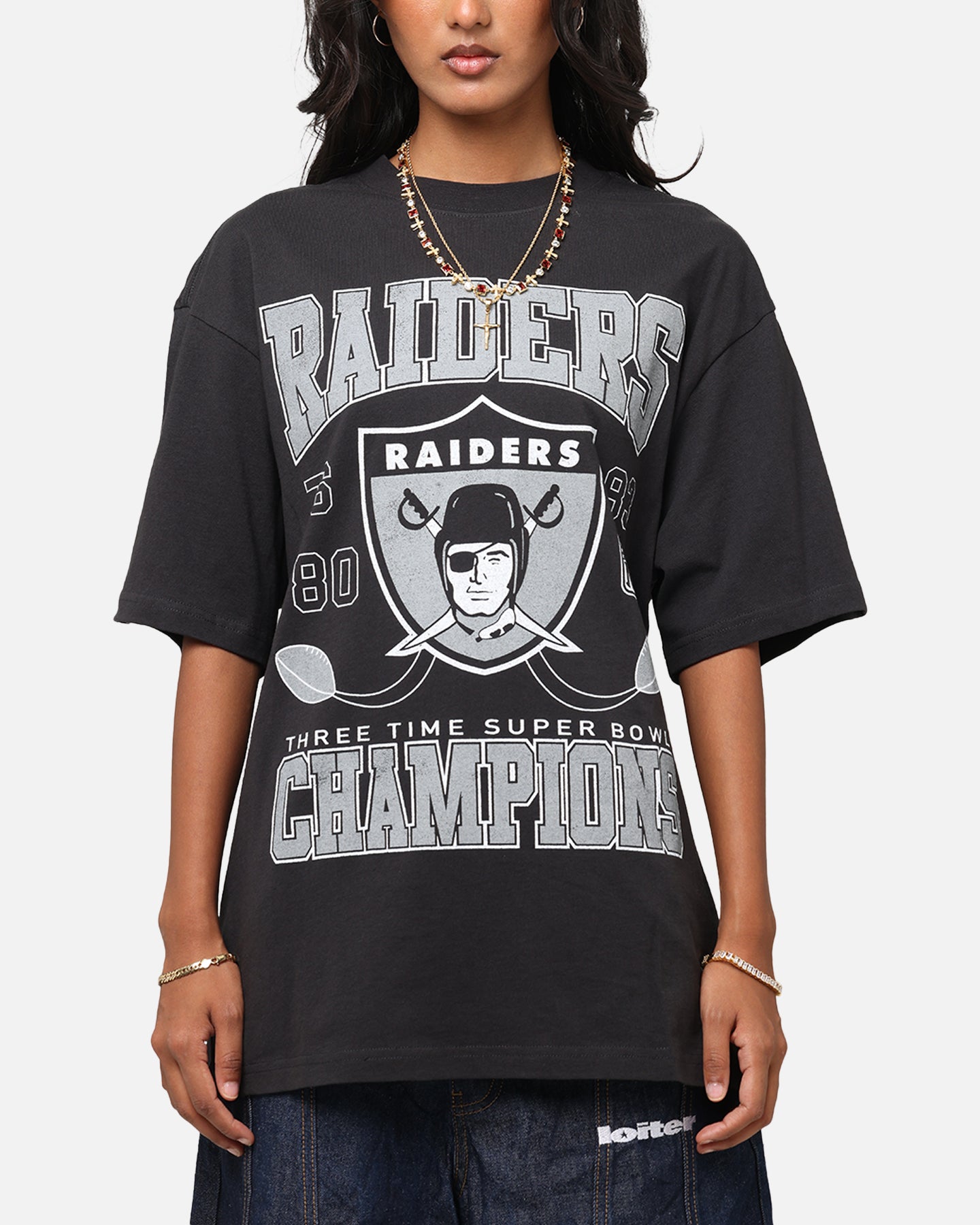 Mitchell & Ness Las Vegas Raiders Pinnacle T-Shirt Faded Black、mySite、zt4zffjzw