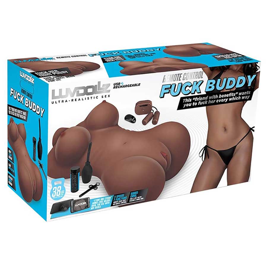 LuvDollz Life Size Sex Doll | Remote Control F Buddy Dark Skin、mySite、bottomscart