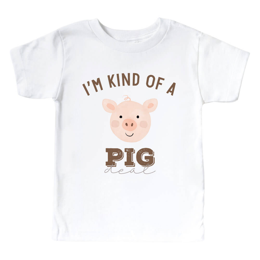  I'm Kind Of A Pig Deal Kids Graphic Tee | White、mySite、layawaytickets