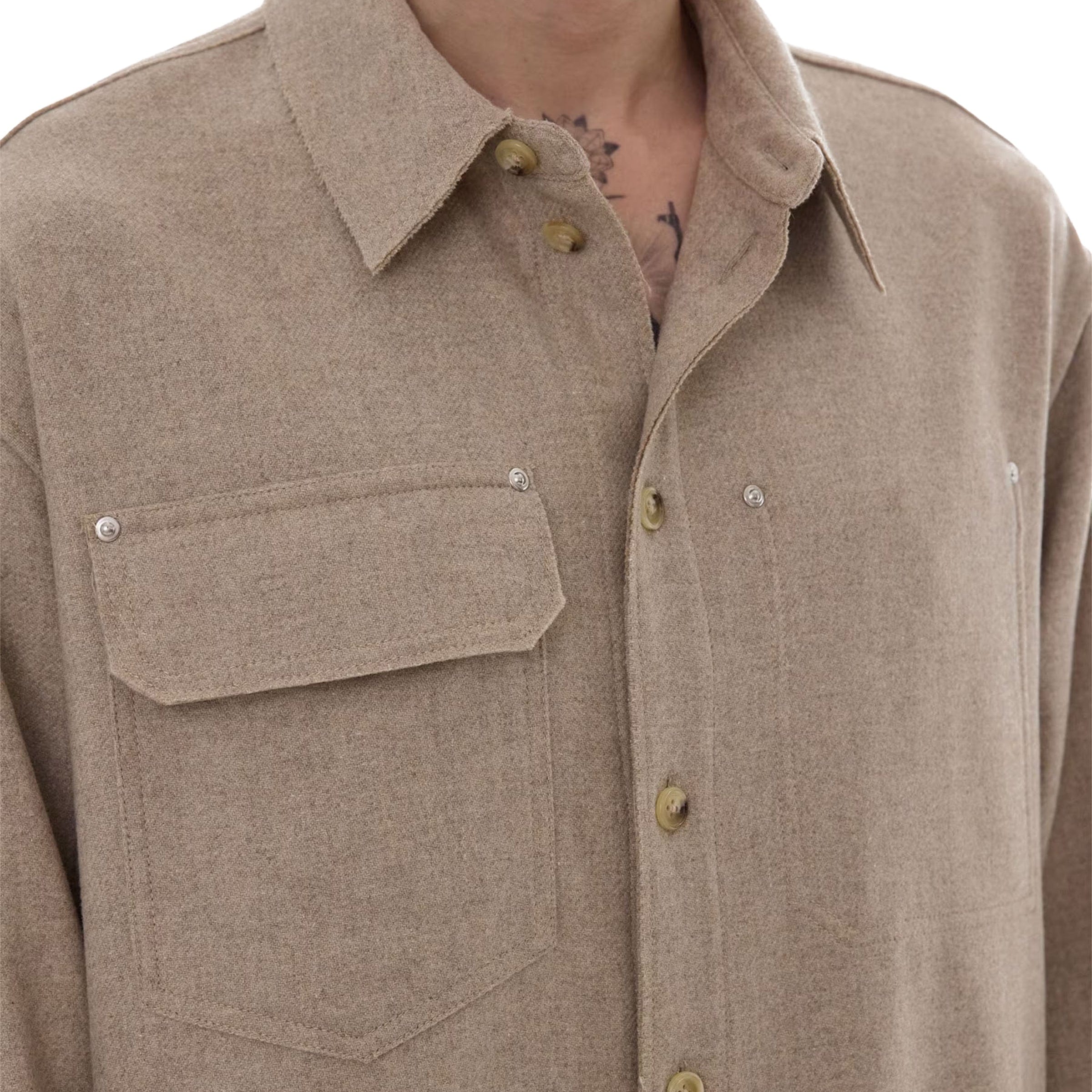 WOOL-BLEND SHIRT、mySite、zt4zffjzw