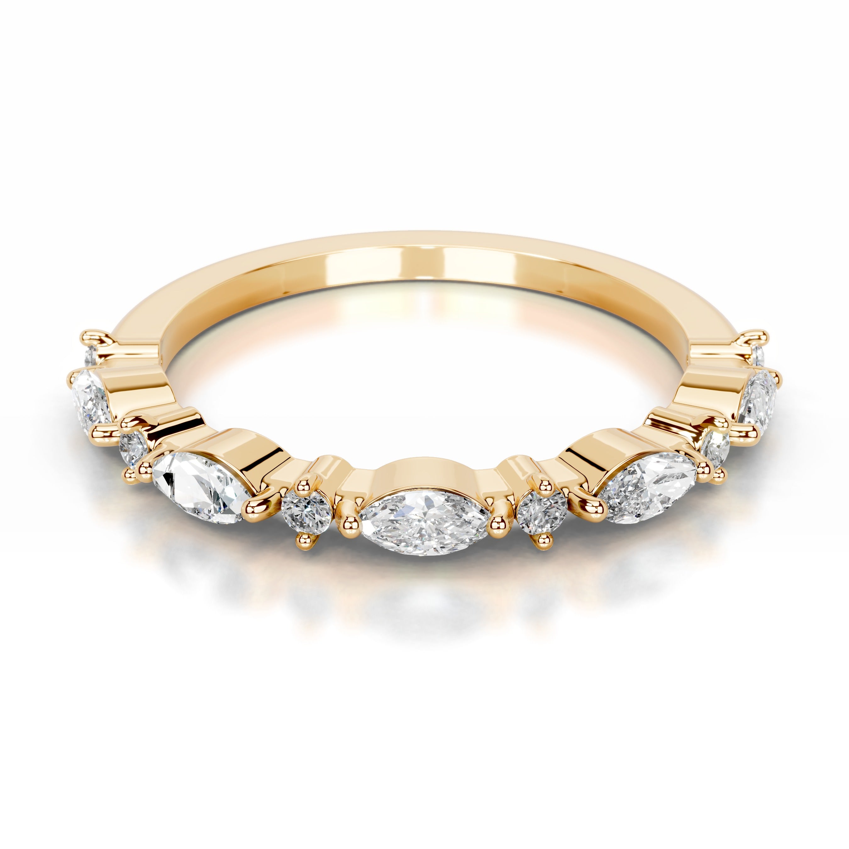 Vienna Lab Grown Diamond Wedding band - 18K Yellow Gold、mySite、hinf8tx79