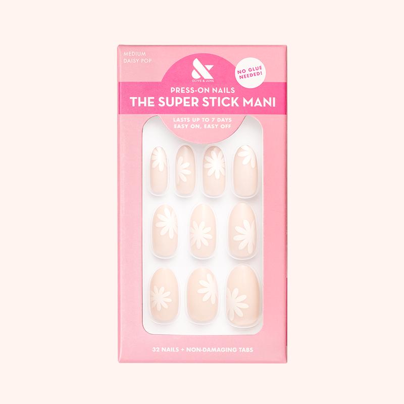 Daisy Pop | Medium | Oval - Tab Press-On、mySite、solidvoid