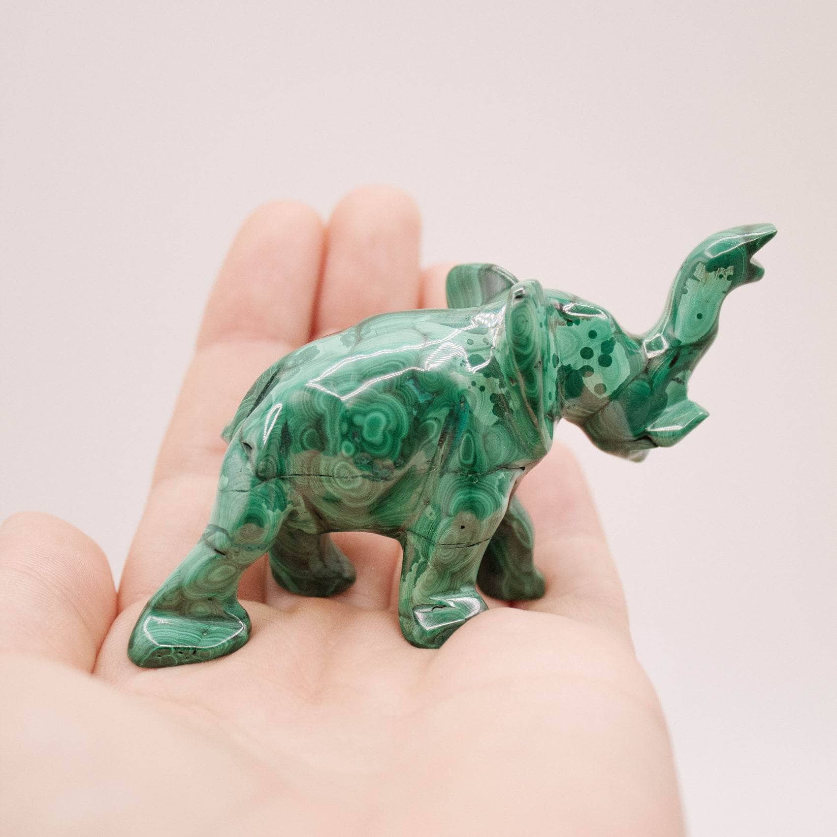 Genuine Malachite Elephants - Hand Carved - 1 of a Kind、mySite、hinf8tx79