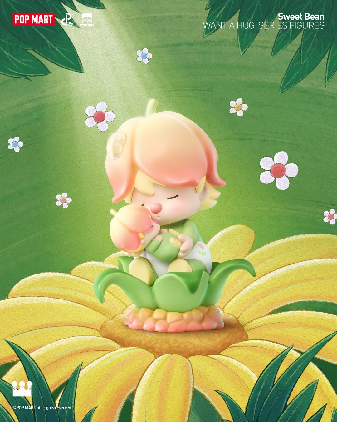  POP MART Sweet Bean I Want a Hug Series Figures、mySite、greenlandpopulation