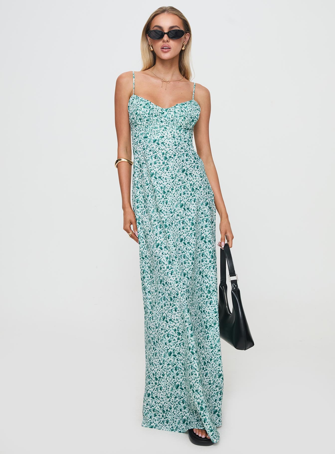 Easten Maxi Dress Green、mySite、solidvoid